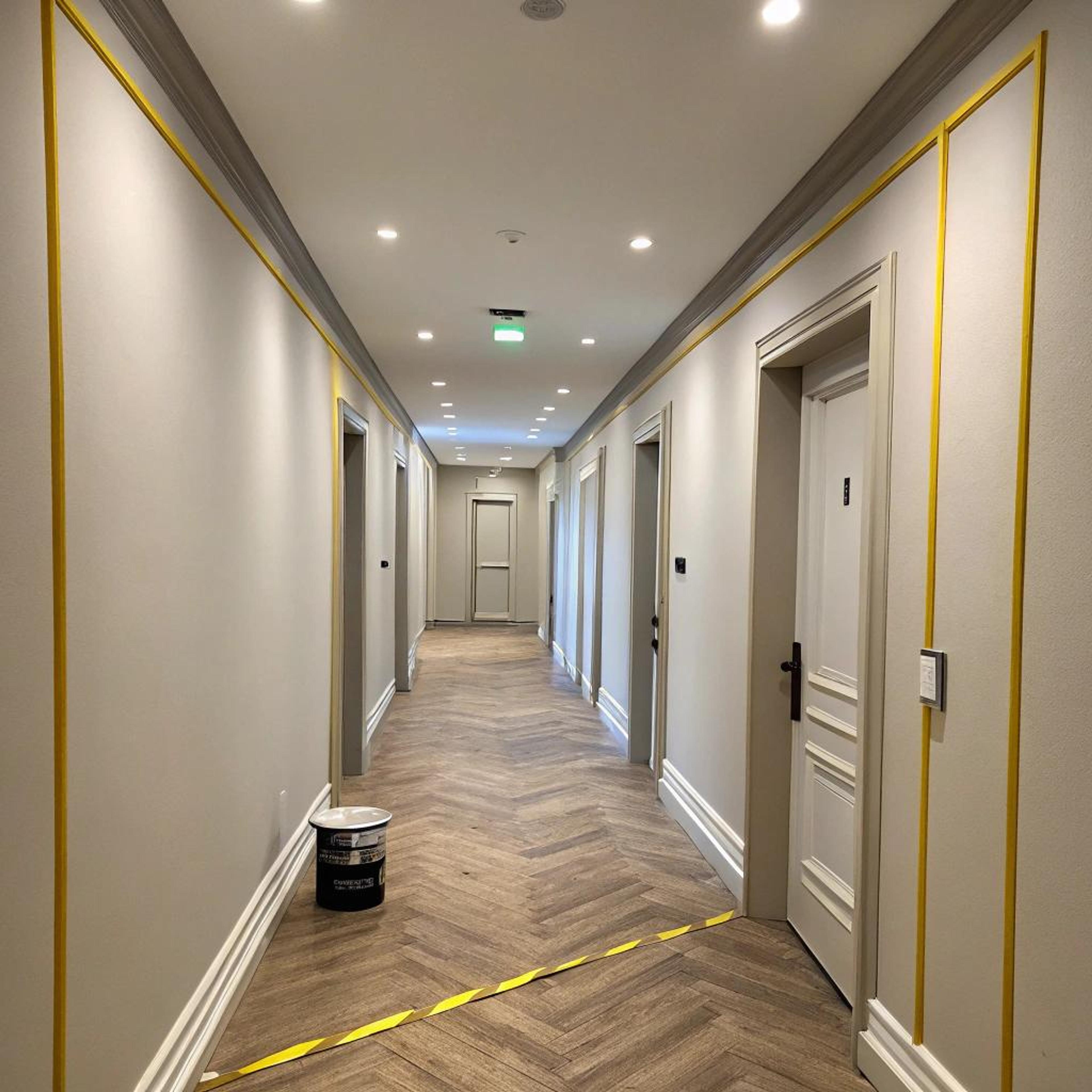 Subtiele accenten in beige hal