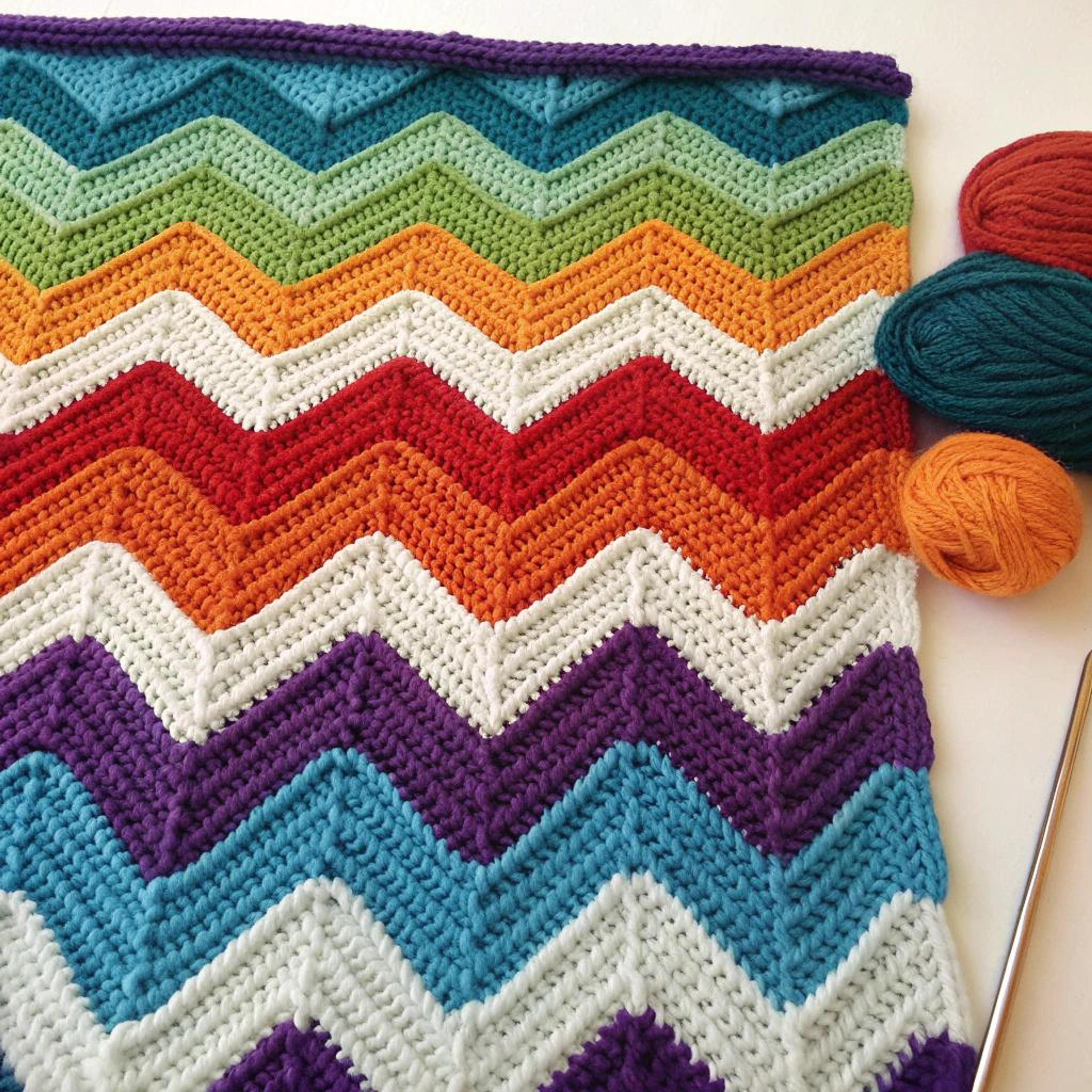 Kleurexplosie met chevronpatroon