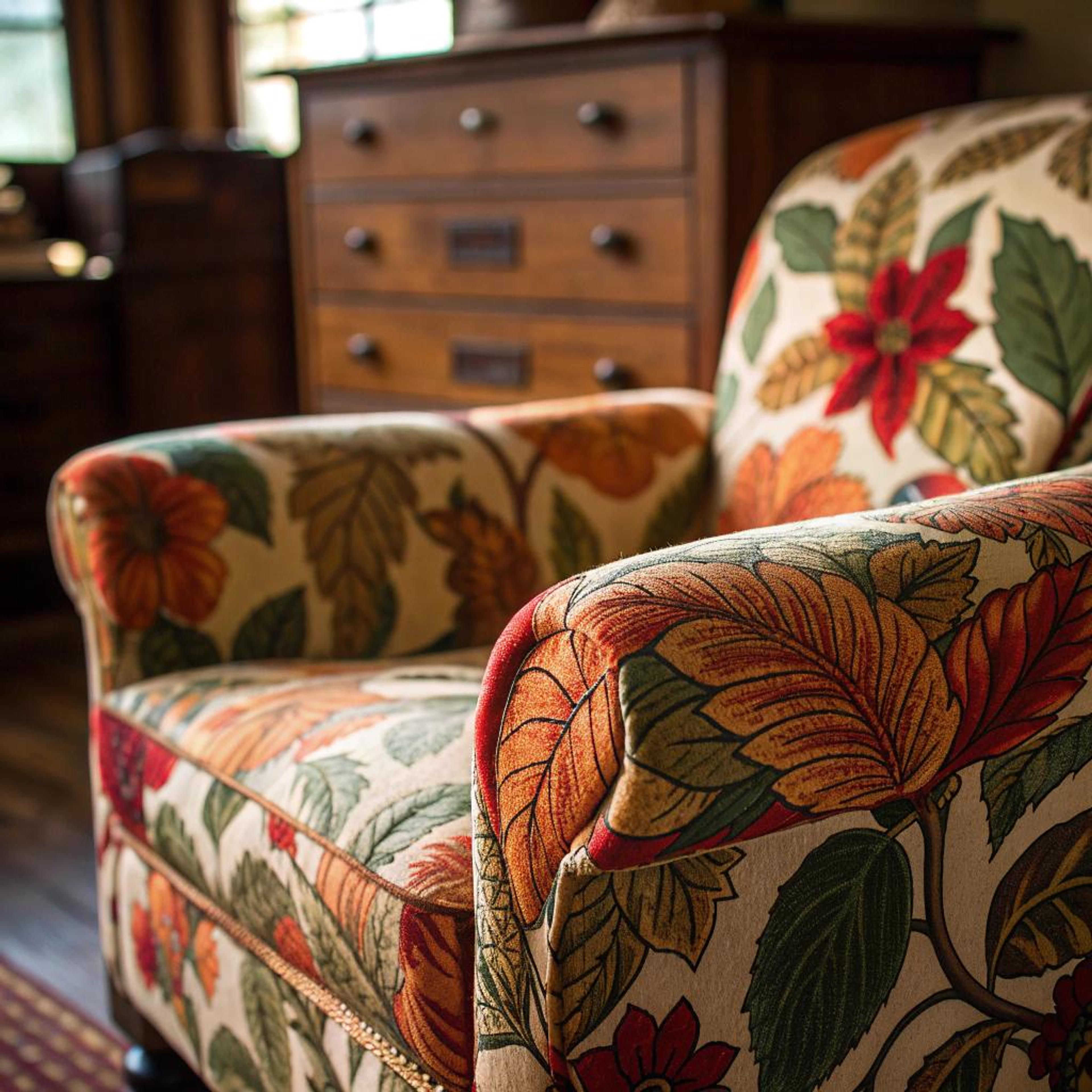 Bloemenprint als warme blikvanger