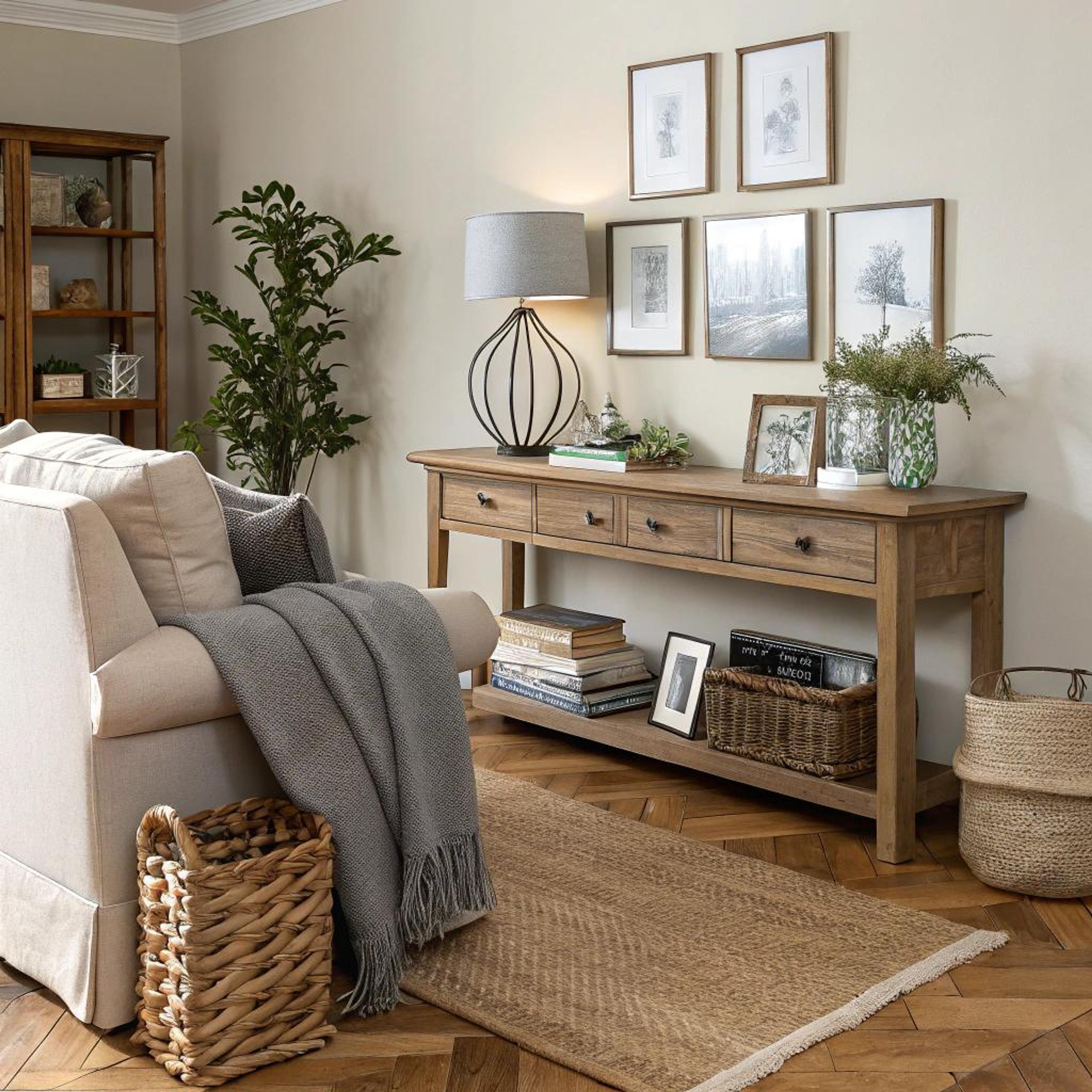 Natuurlijke gallery wall-combinatie