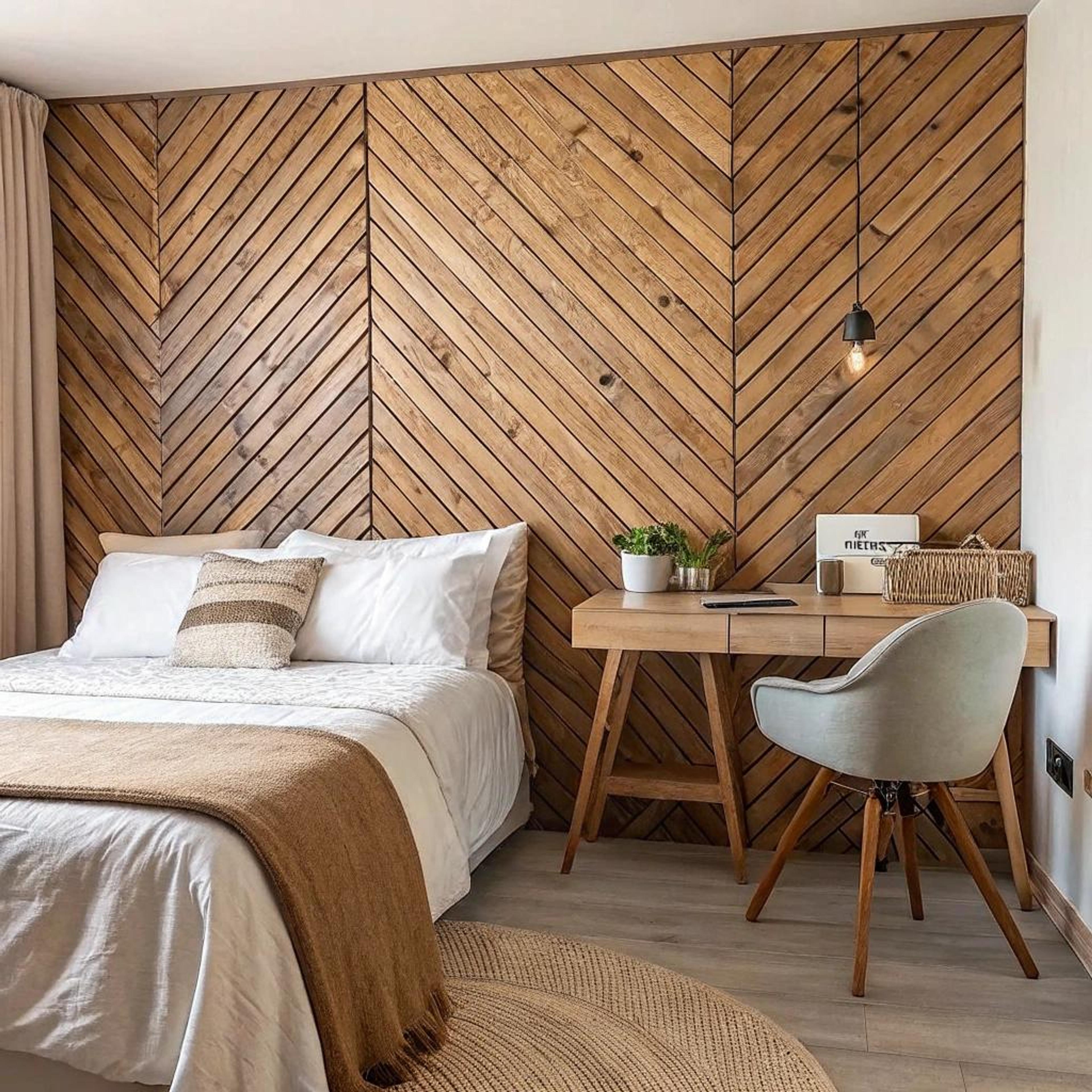 Visgraat lambrisering als blikvanger