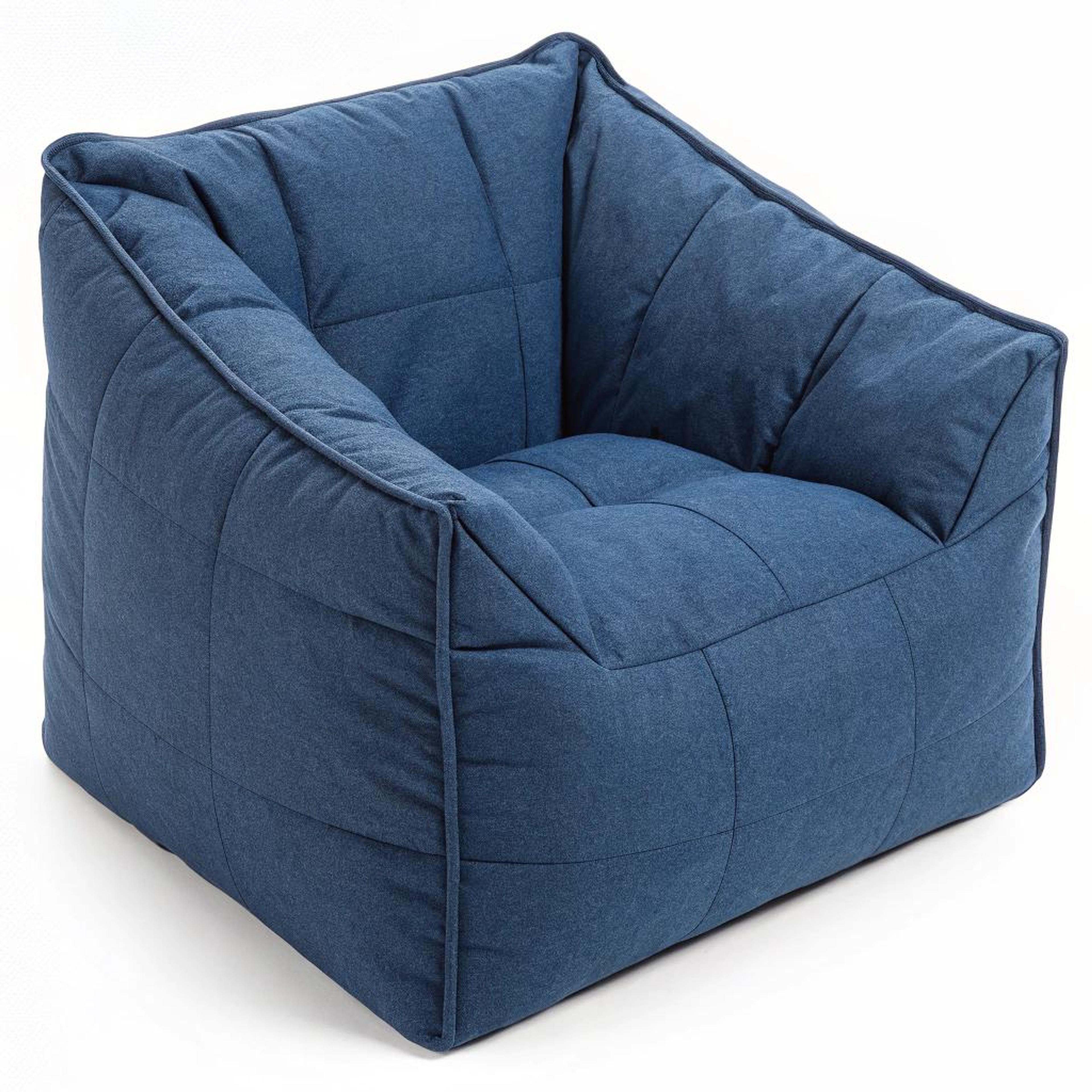 Diepblauw comfort met structuur