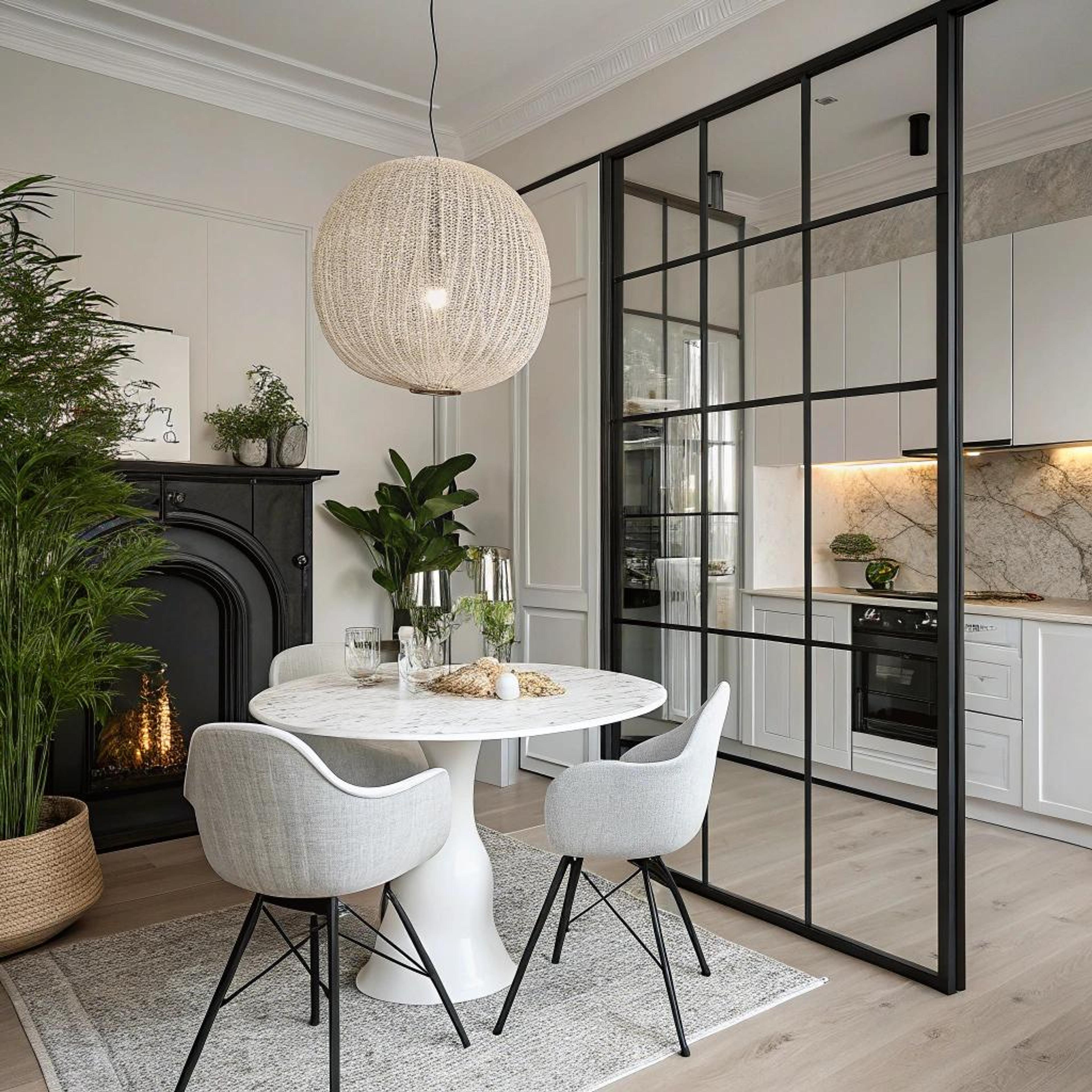 Zithoek sfeer door glaswanden