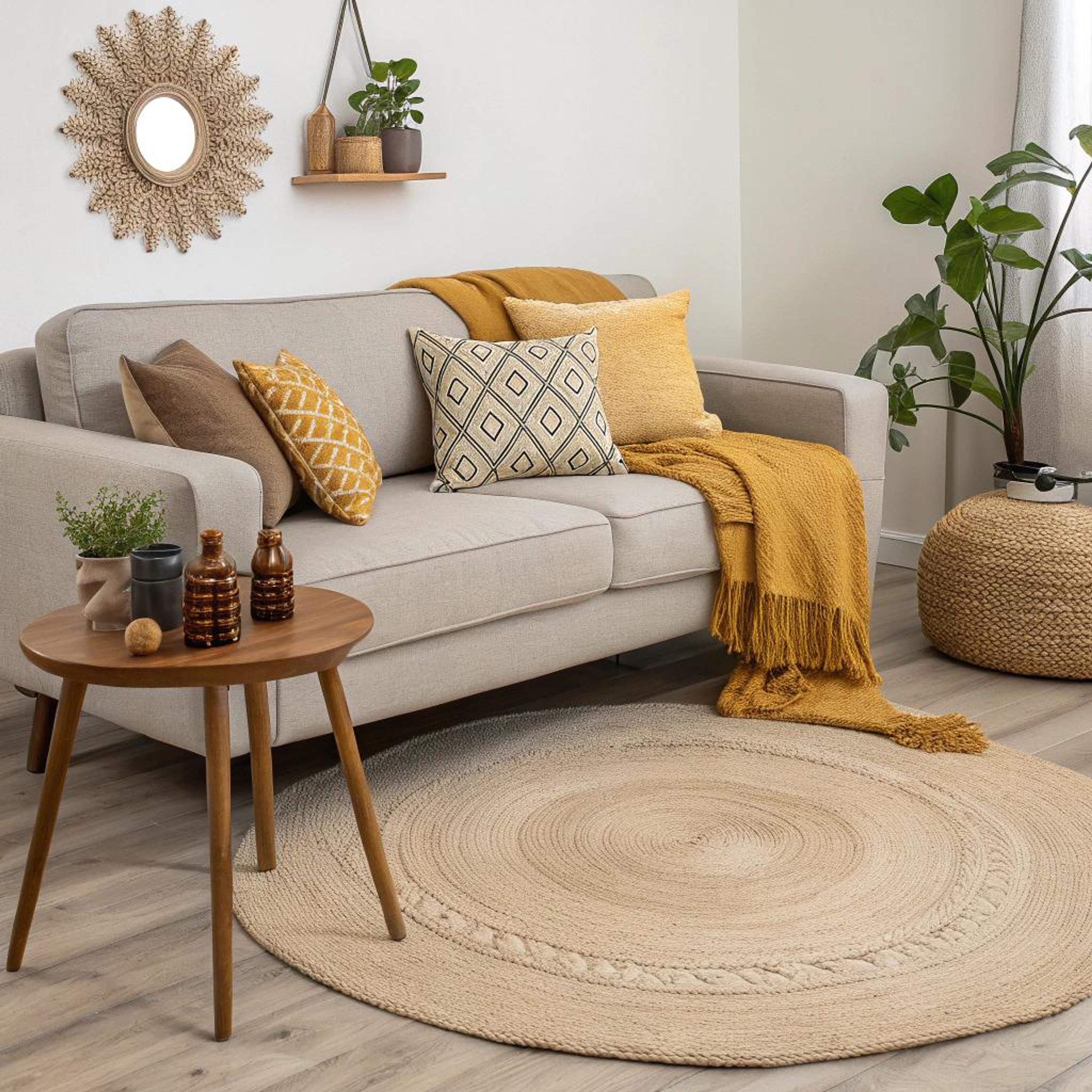 Rond vloerkleed voor harmonie