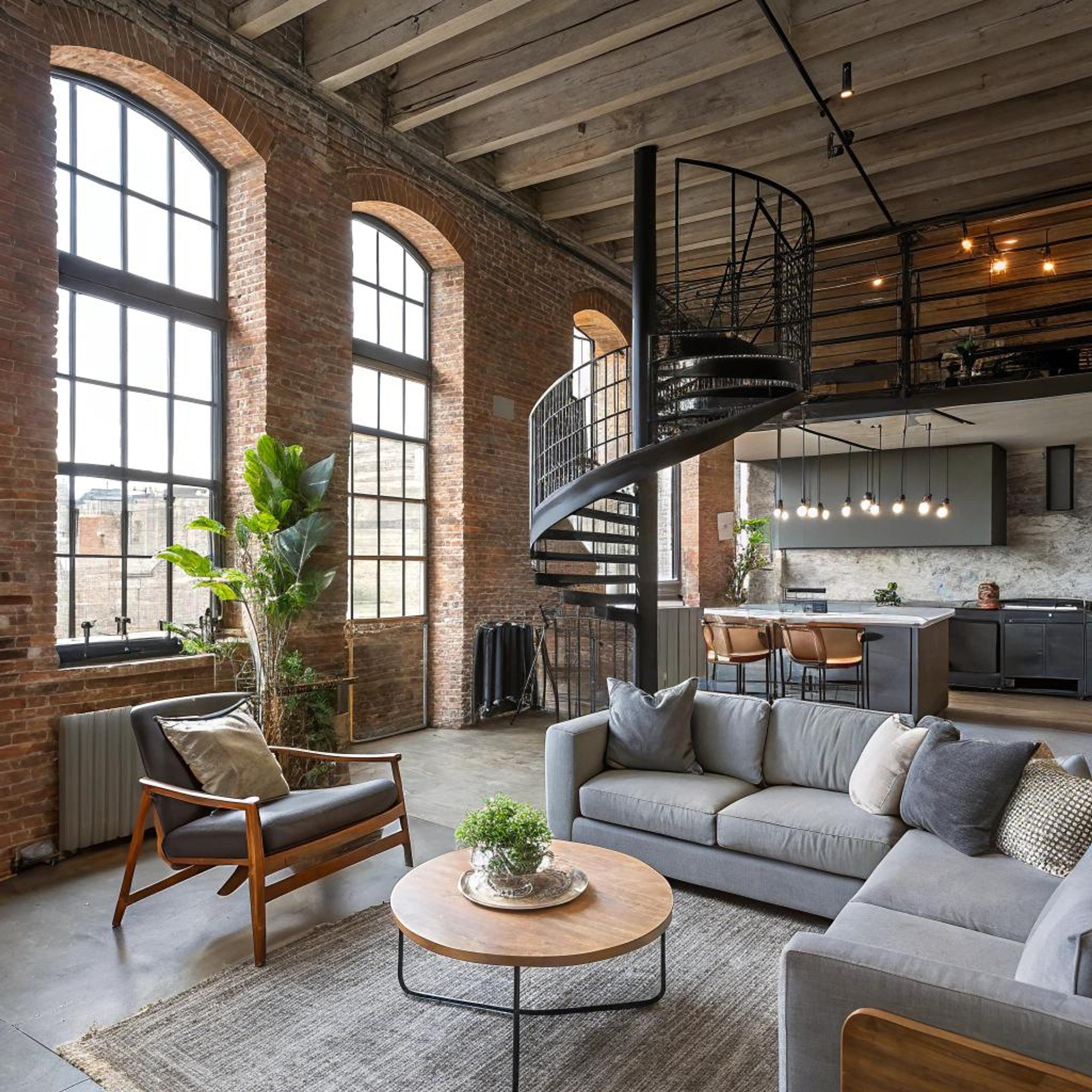 Spiraaltrap als blikvanger