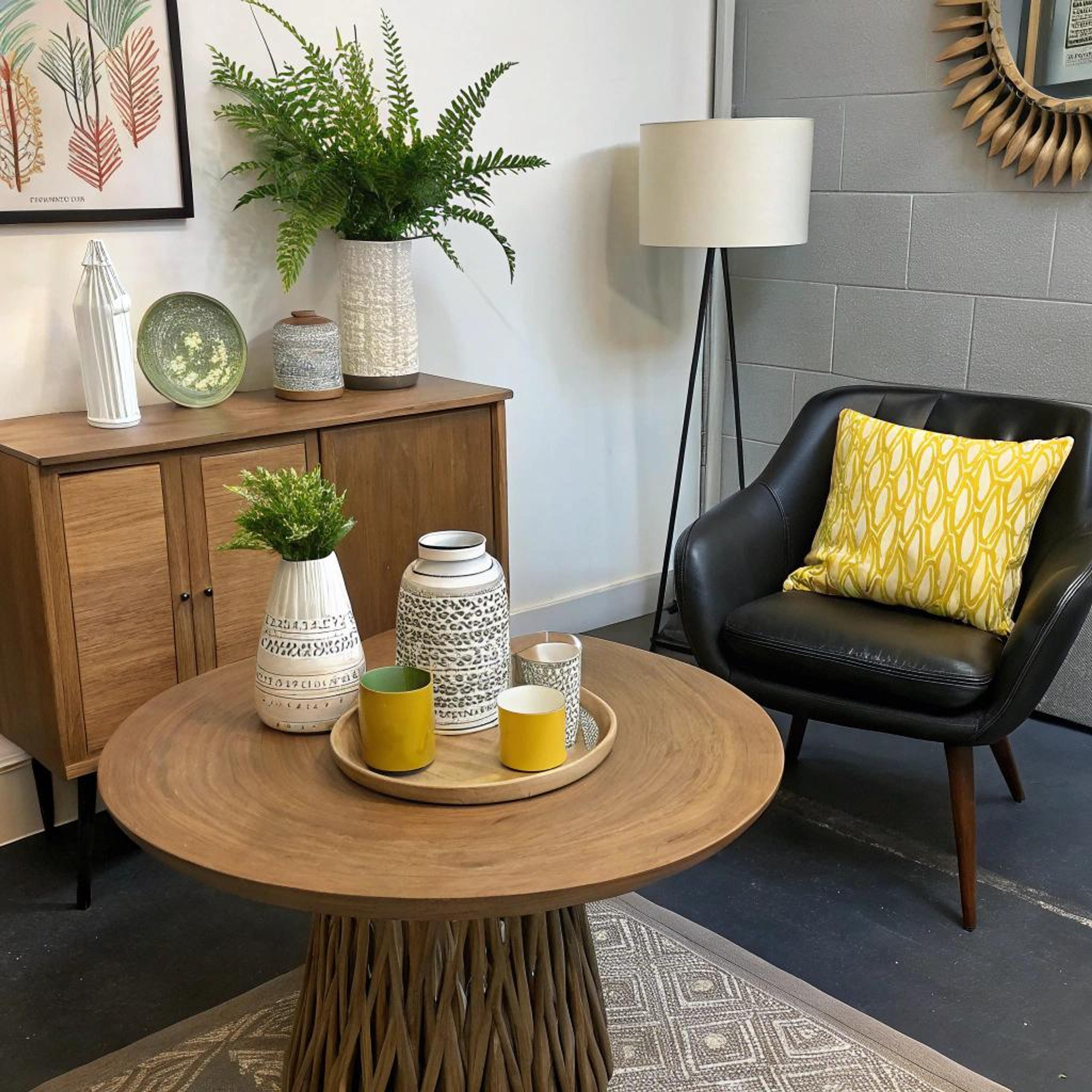 Kleurrijk hoekje met vintage