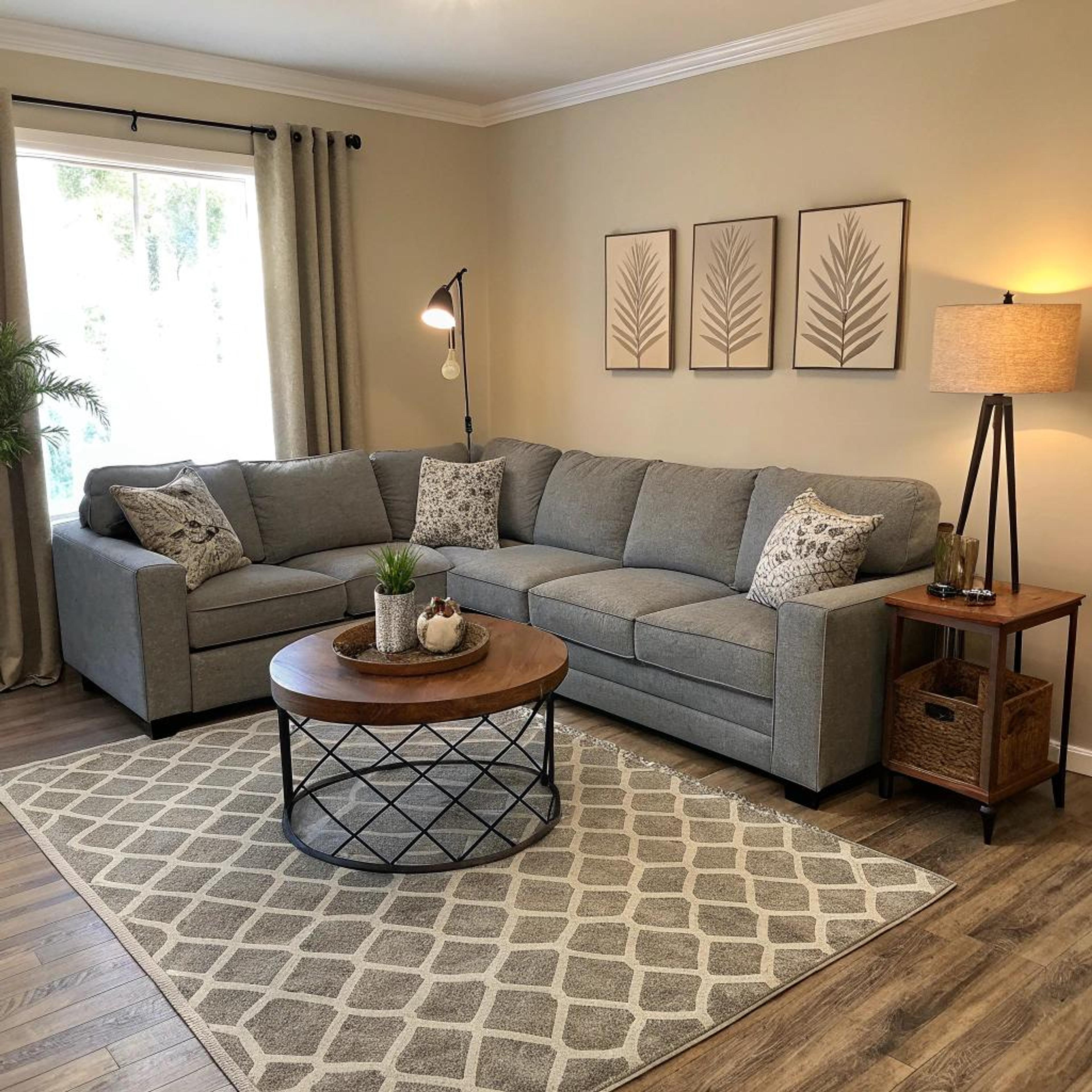 Patroonmix bij een hoekbank