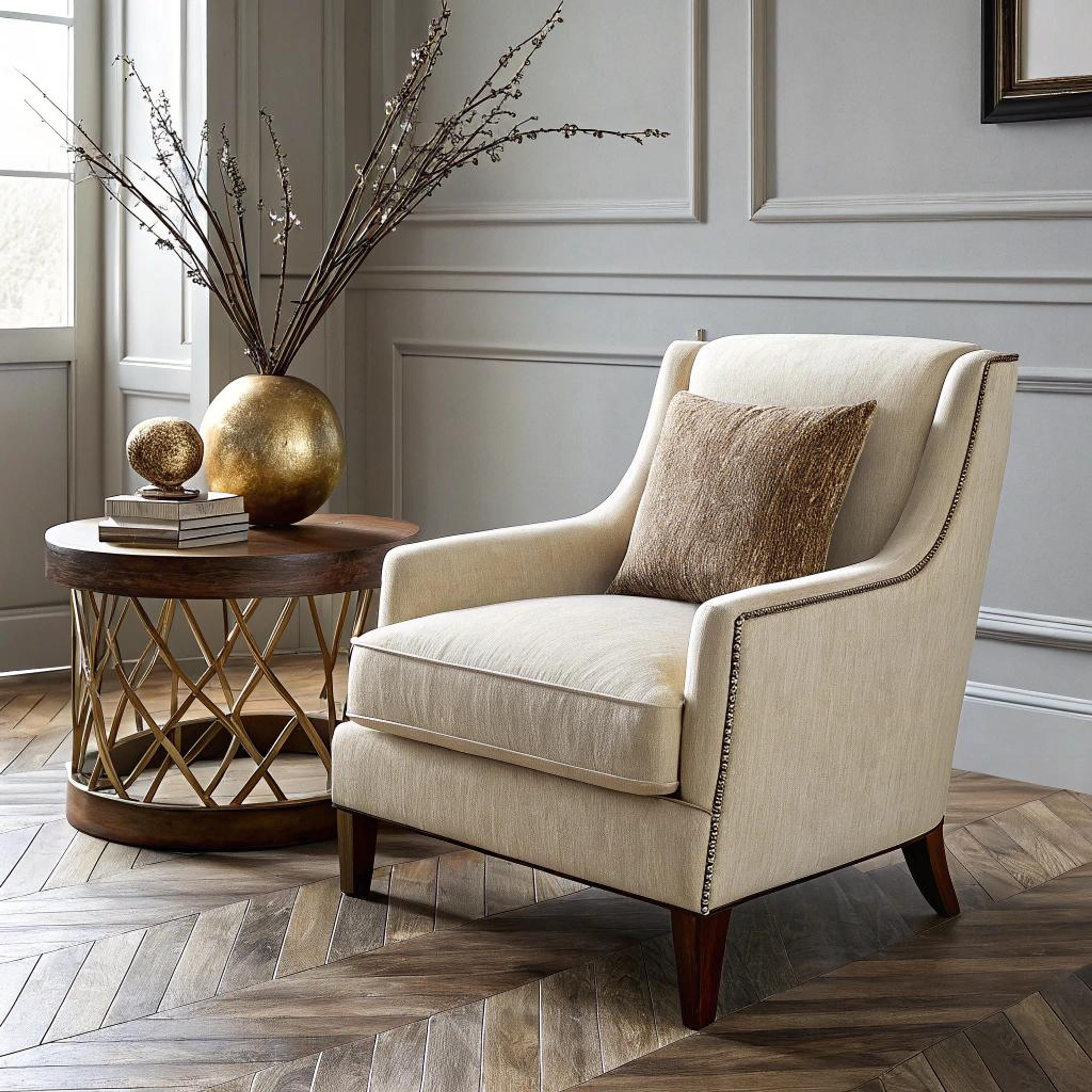 Gouden details en natuurlijke accenten