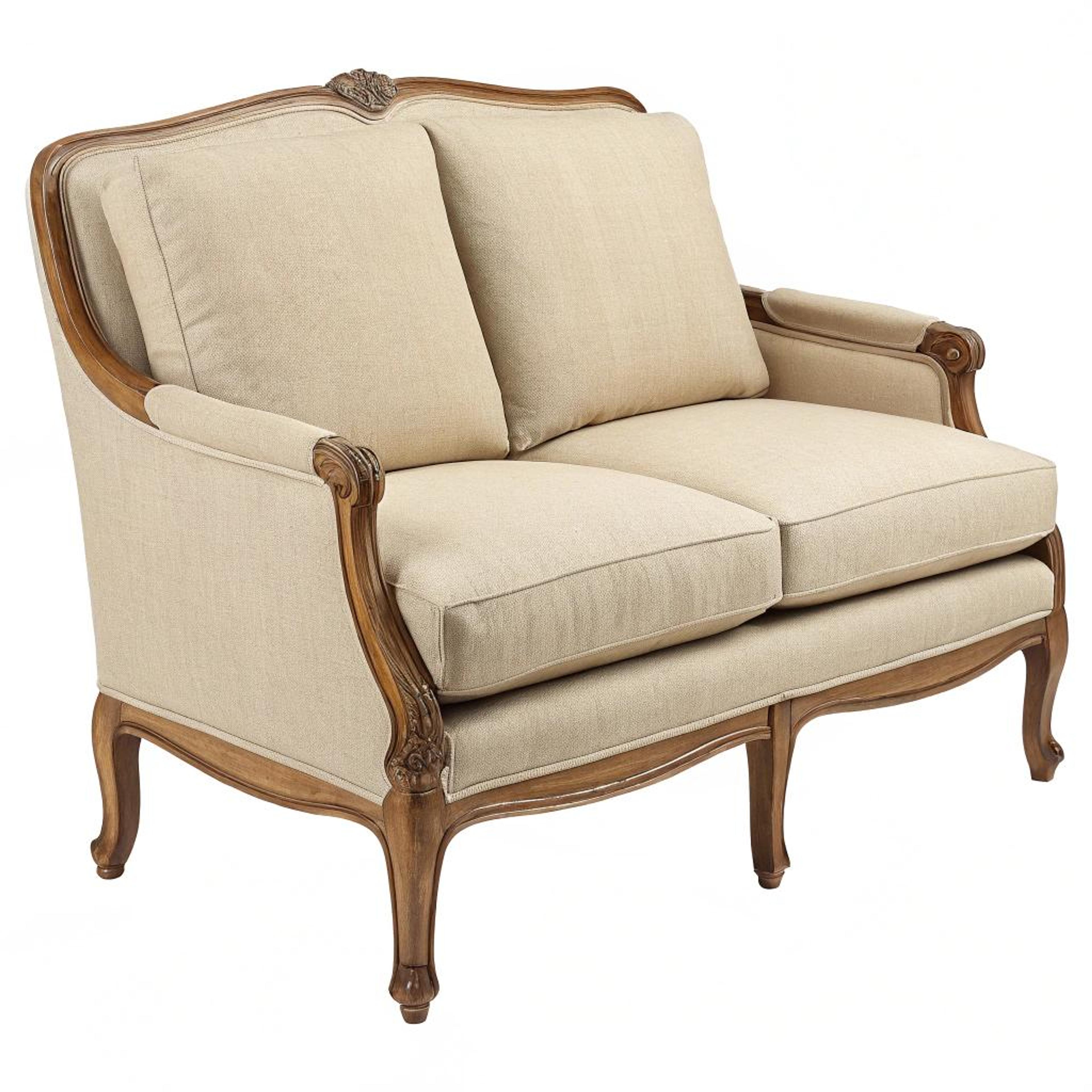 Ornamenten geven zitbank-settee karakter