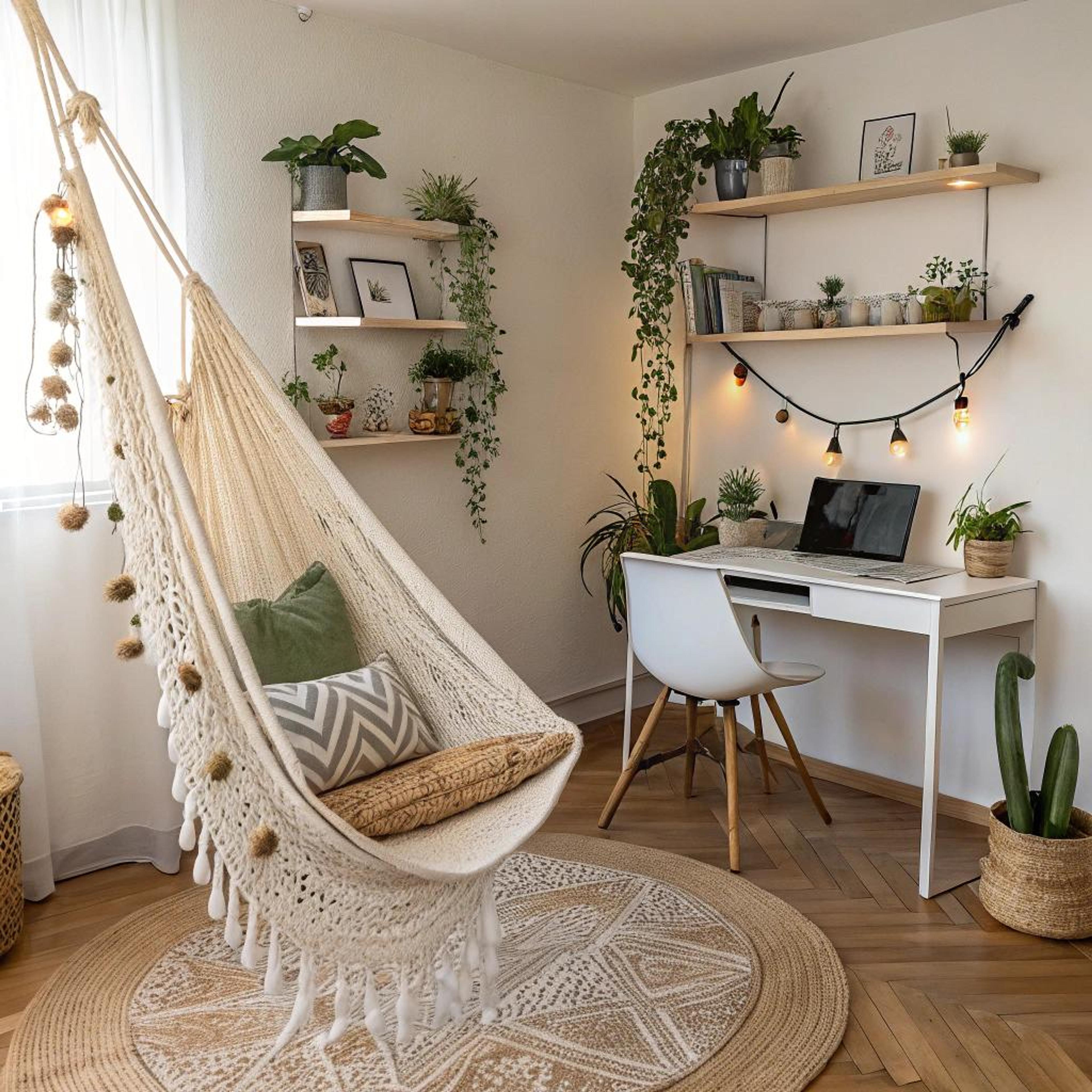 Hangmat brengt boho ontspanning