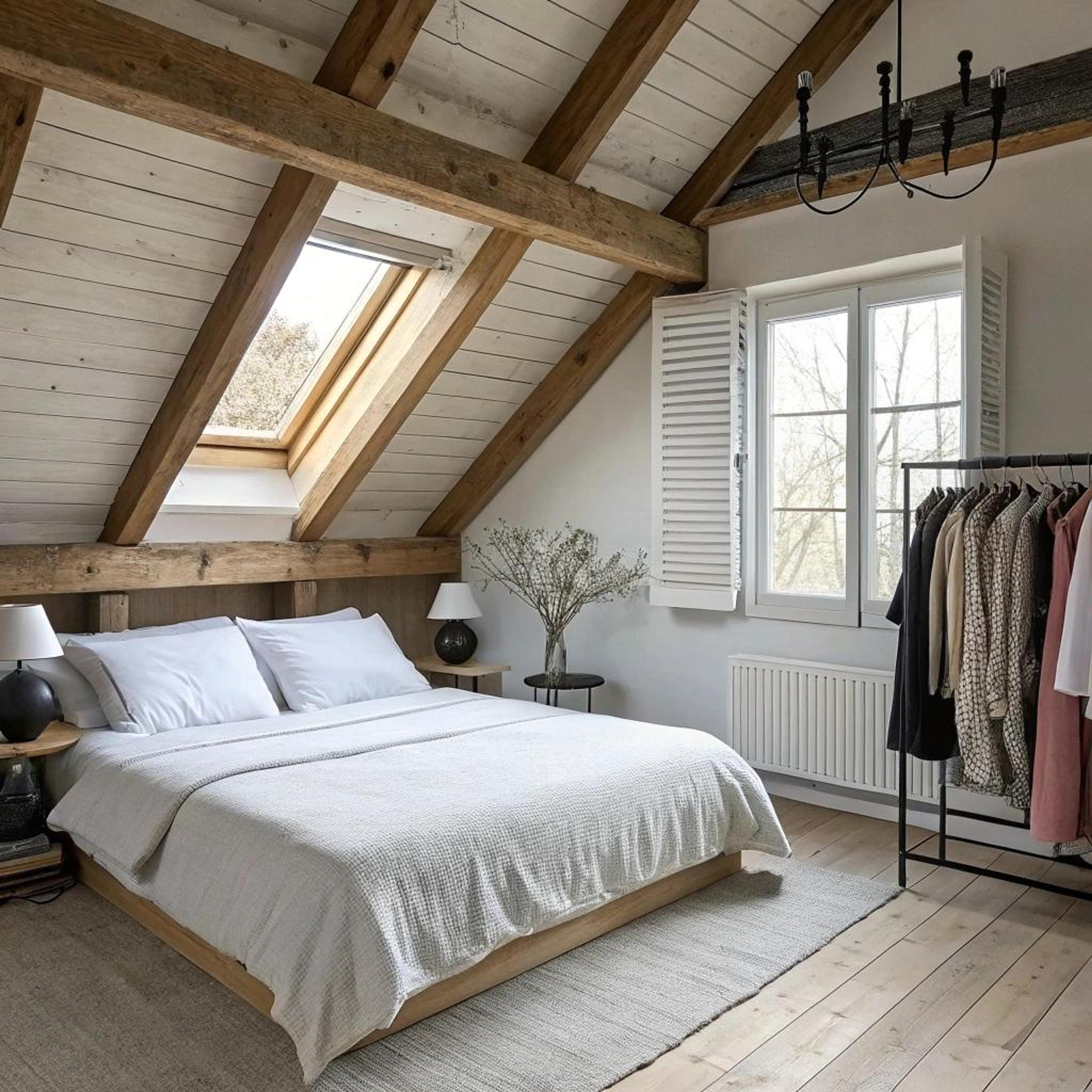 Rustieke sfeer met dakraam