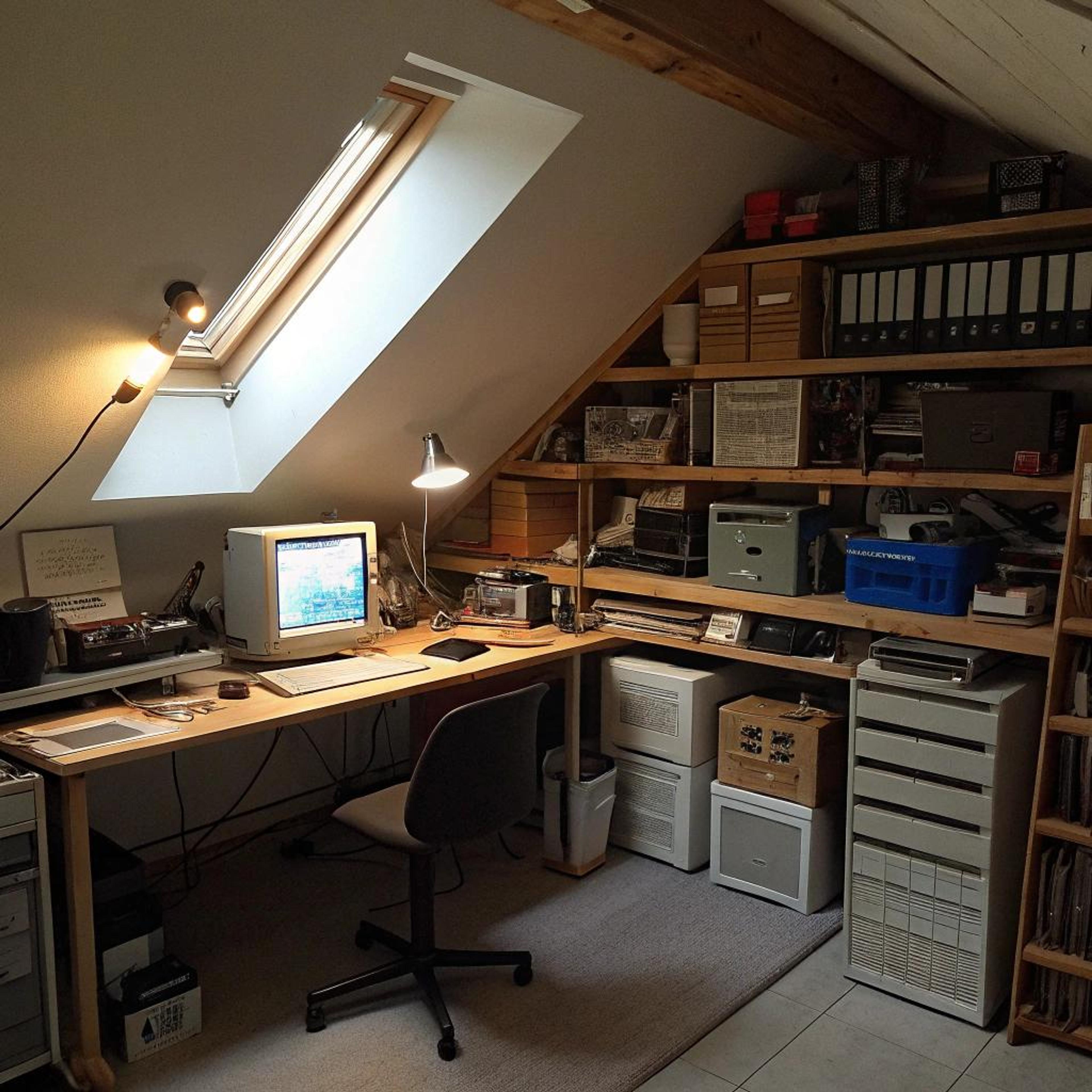 Zolderkamer vol knusse creativiteit
