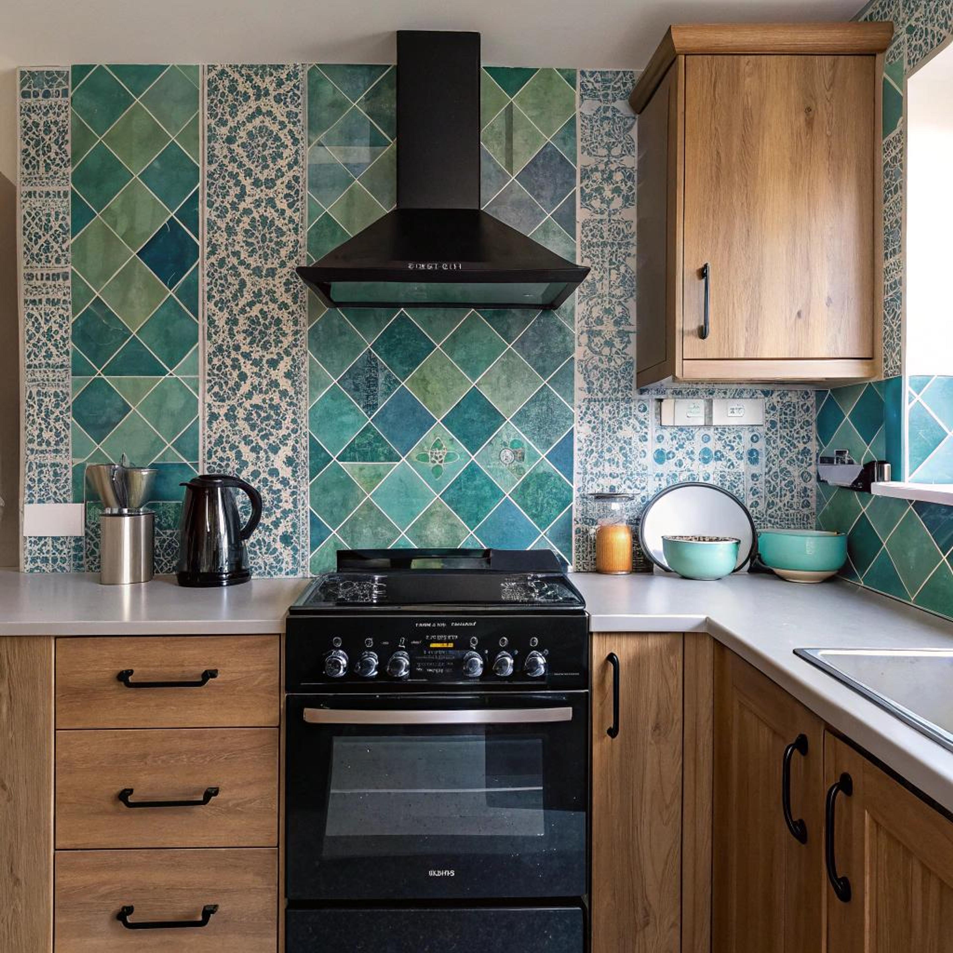 Kleurrijk patroon met zellige