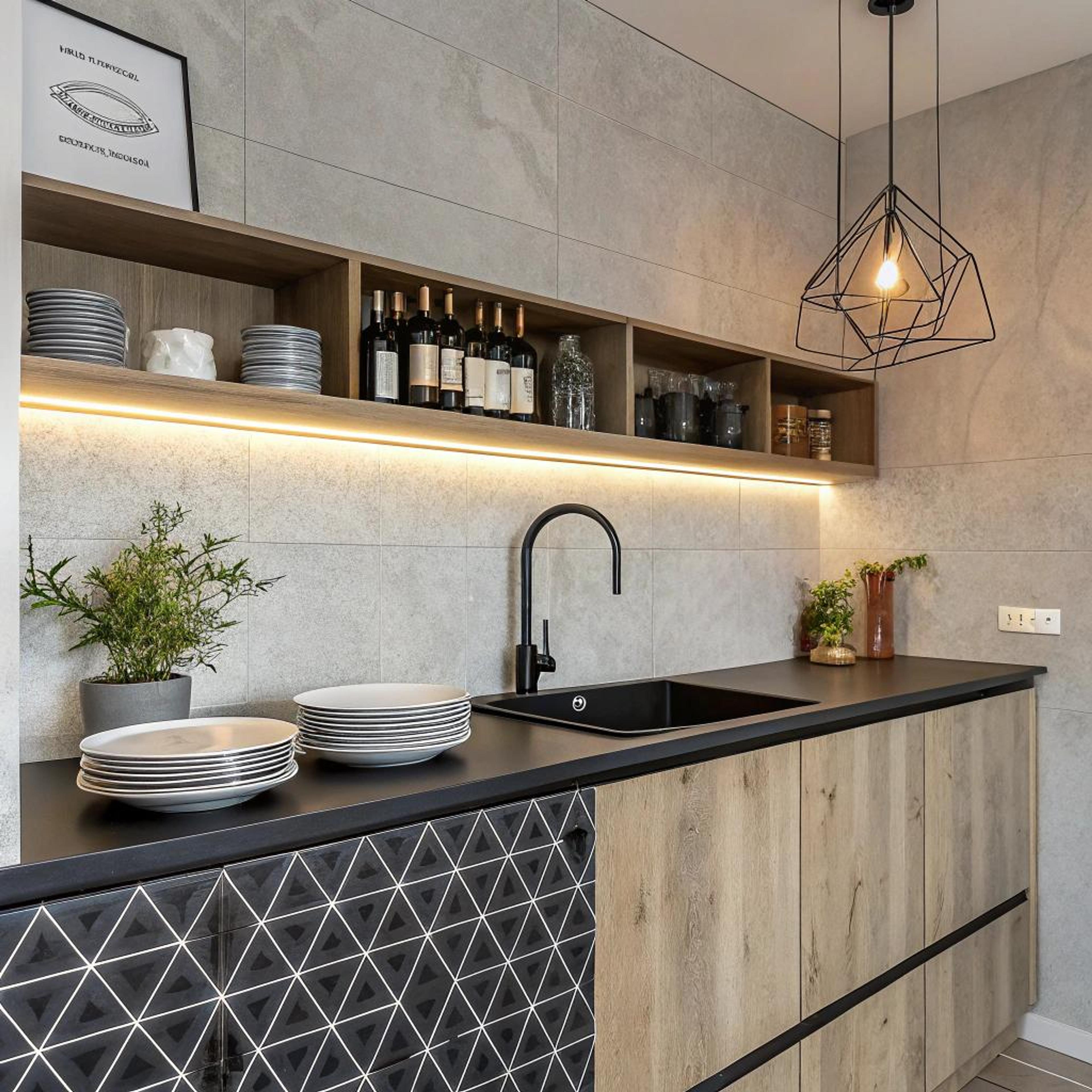 Industrieel tintje met zellige