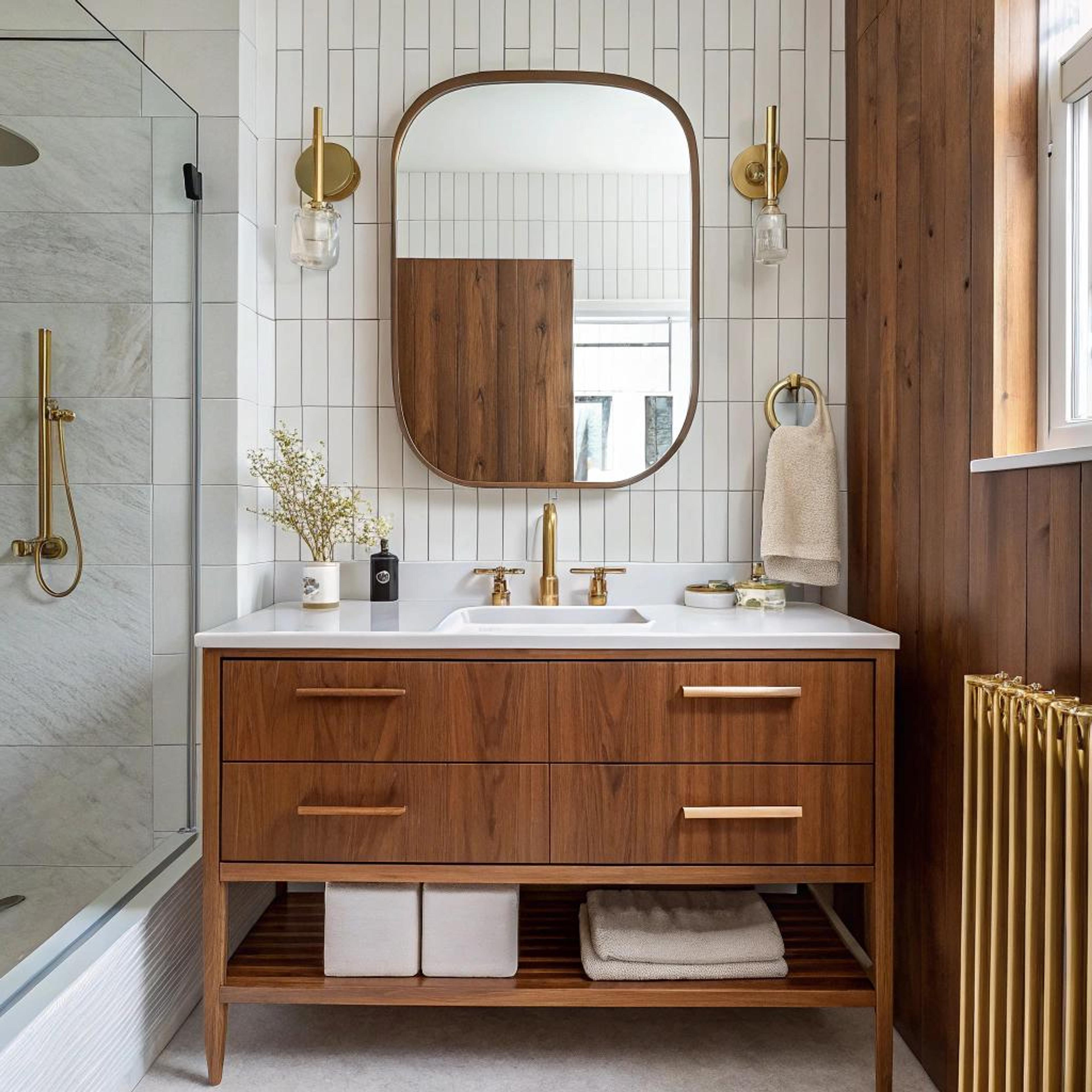 Gouden details met houttinten
