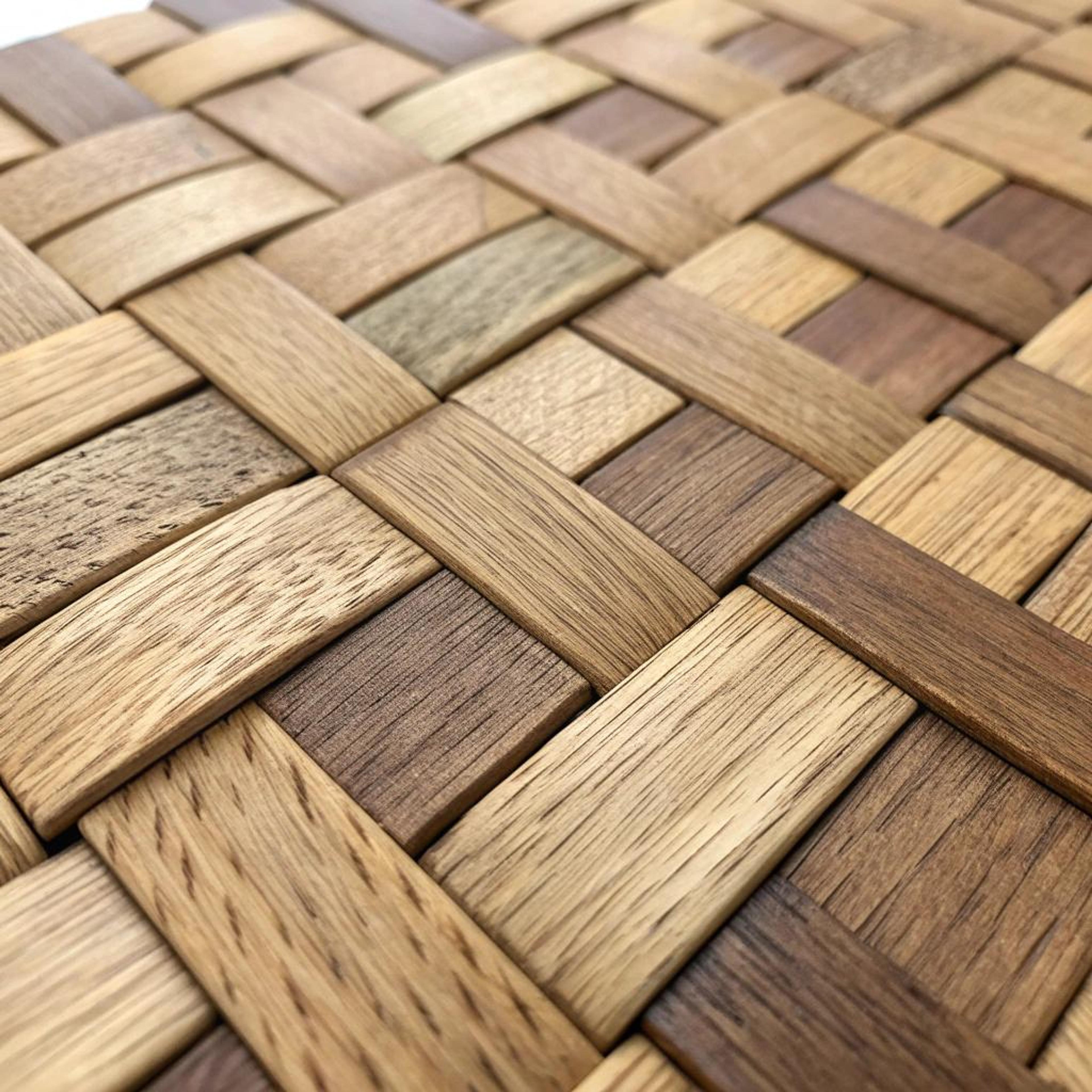 Bruin vlechtwerk voor warmte