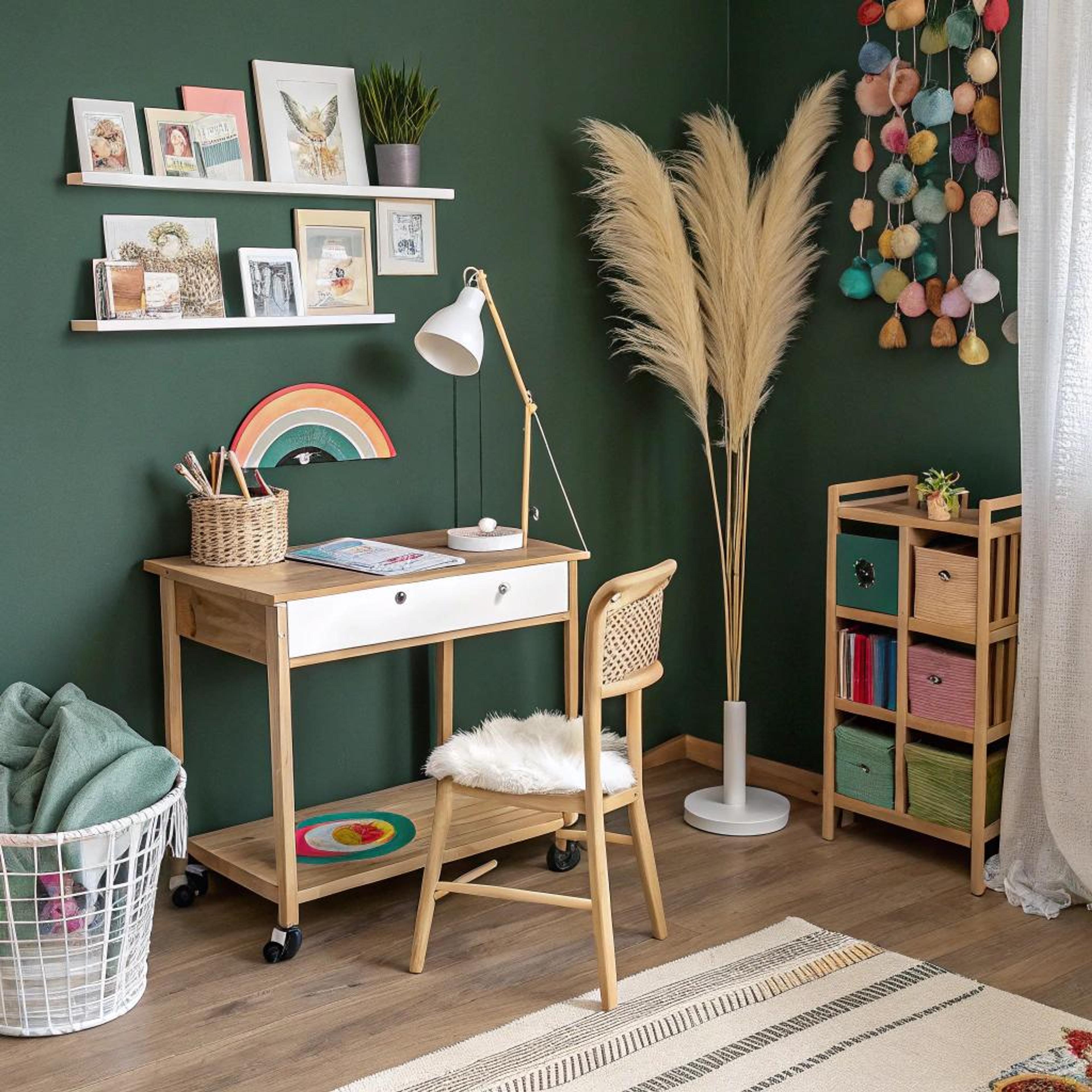 Groene muur als speels accent