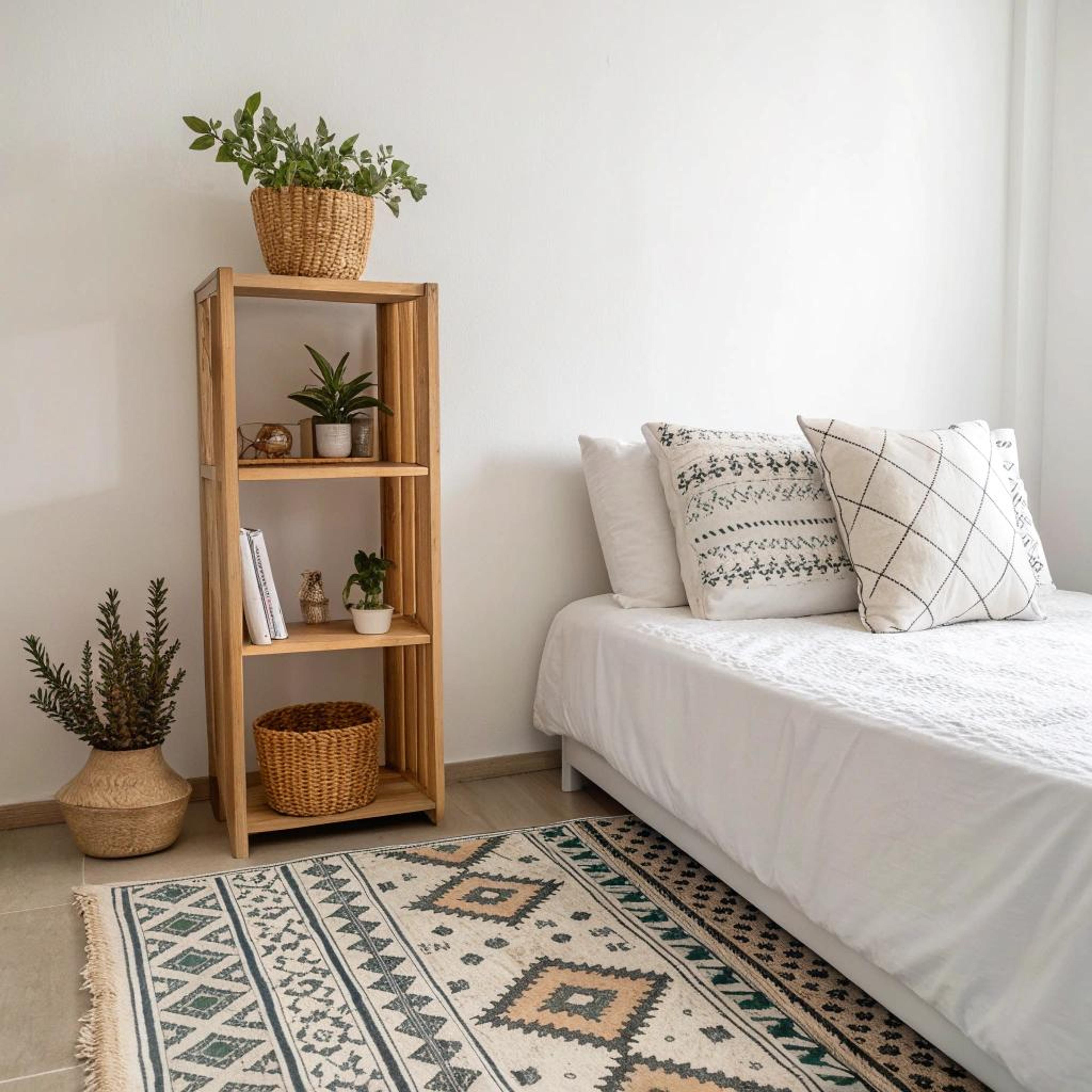 Decoratieve plank met groen
