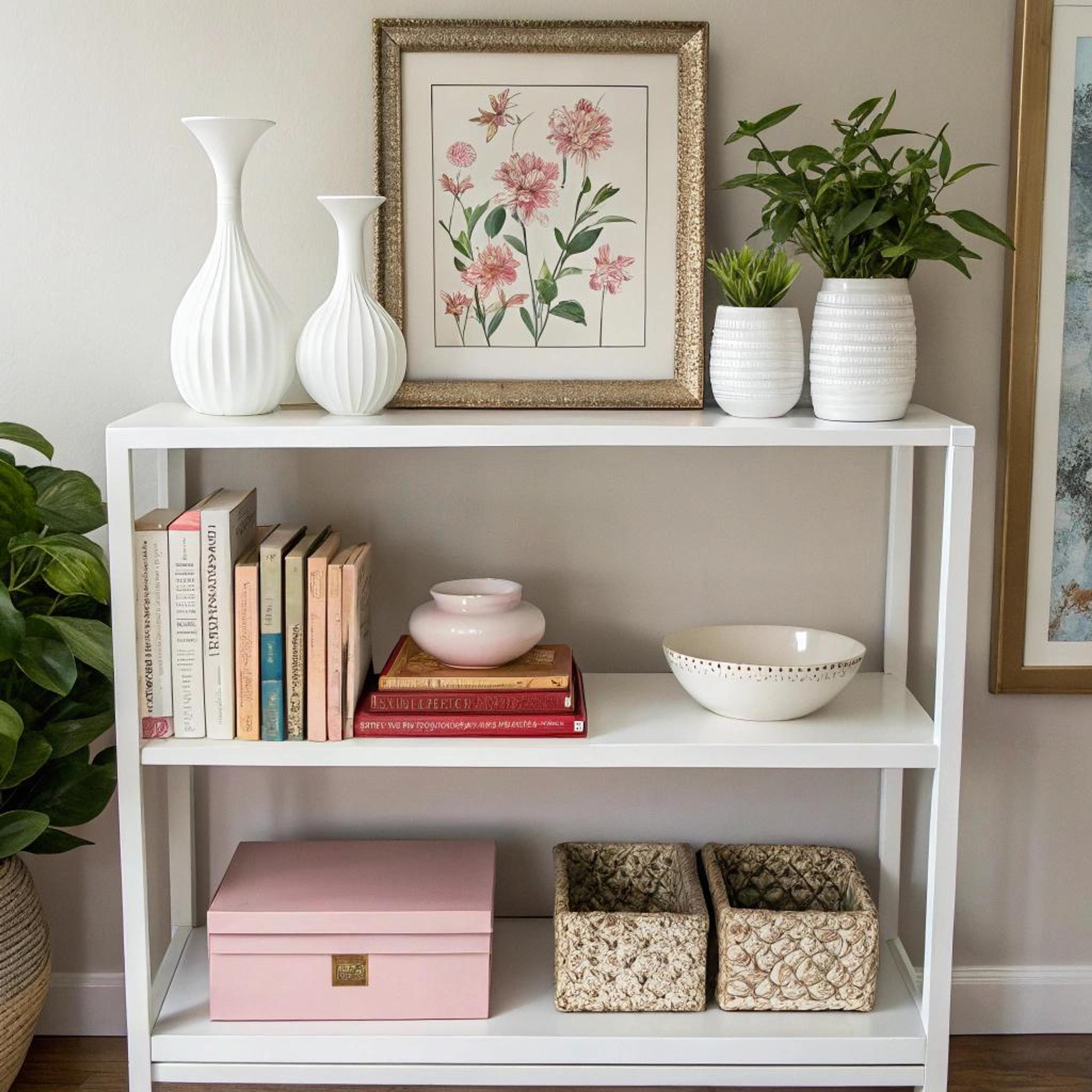 Serene mix op witte etagère