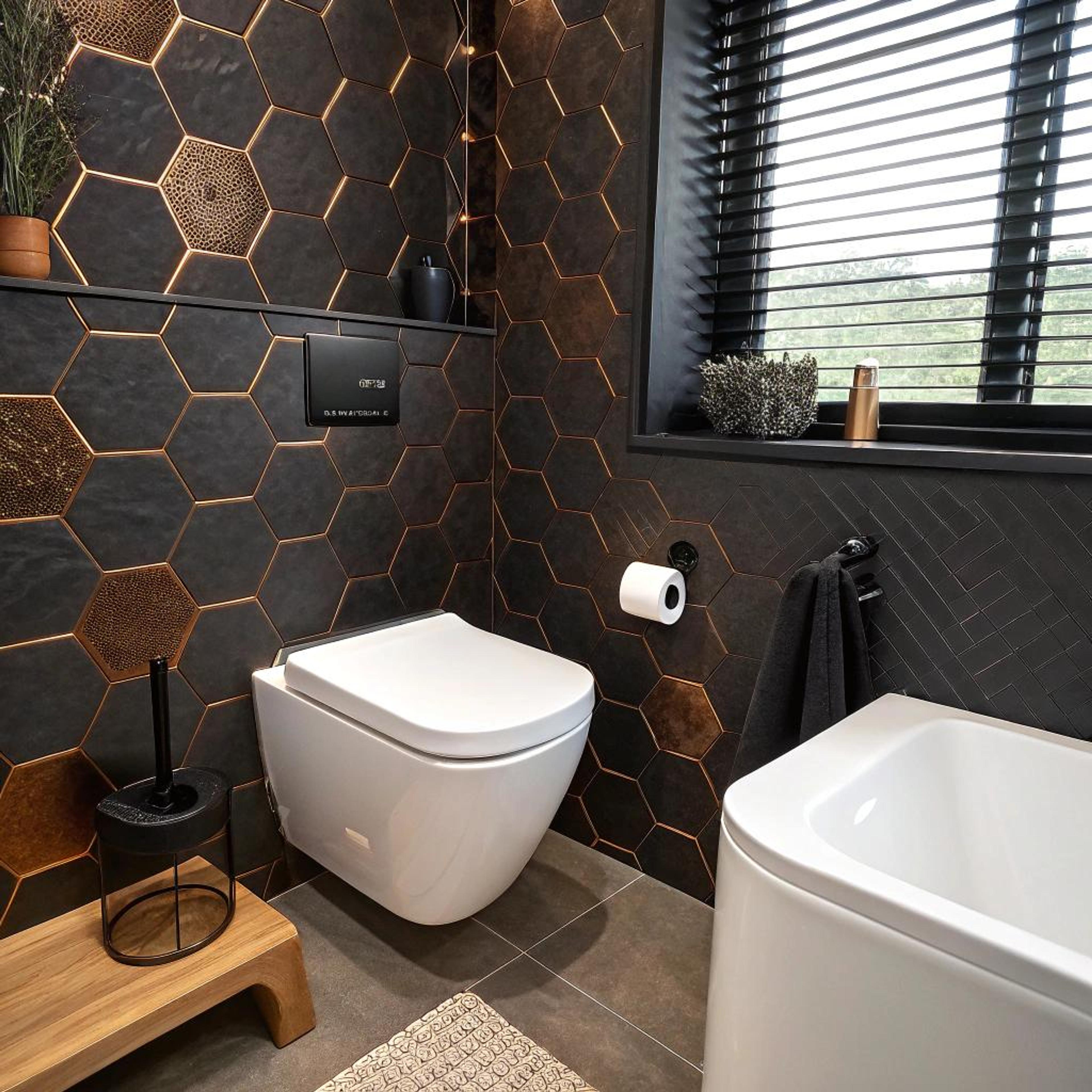 Luxe nis met metallic accenten