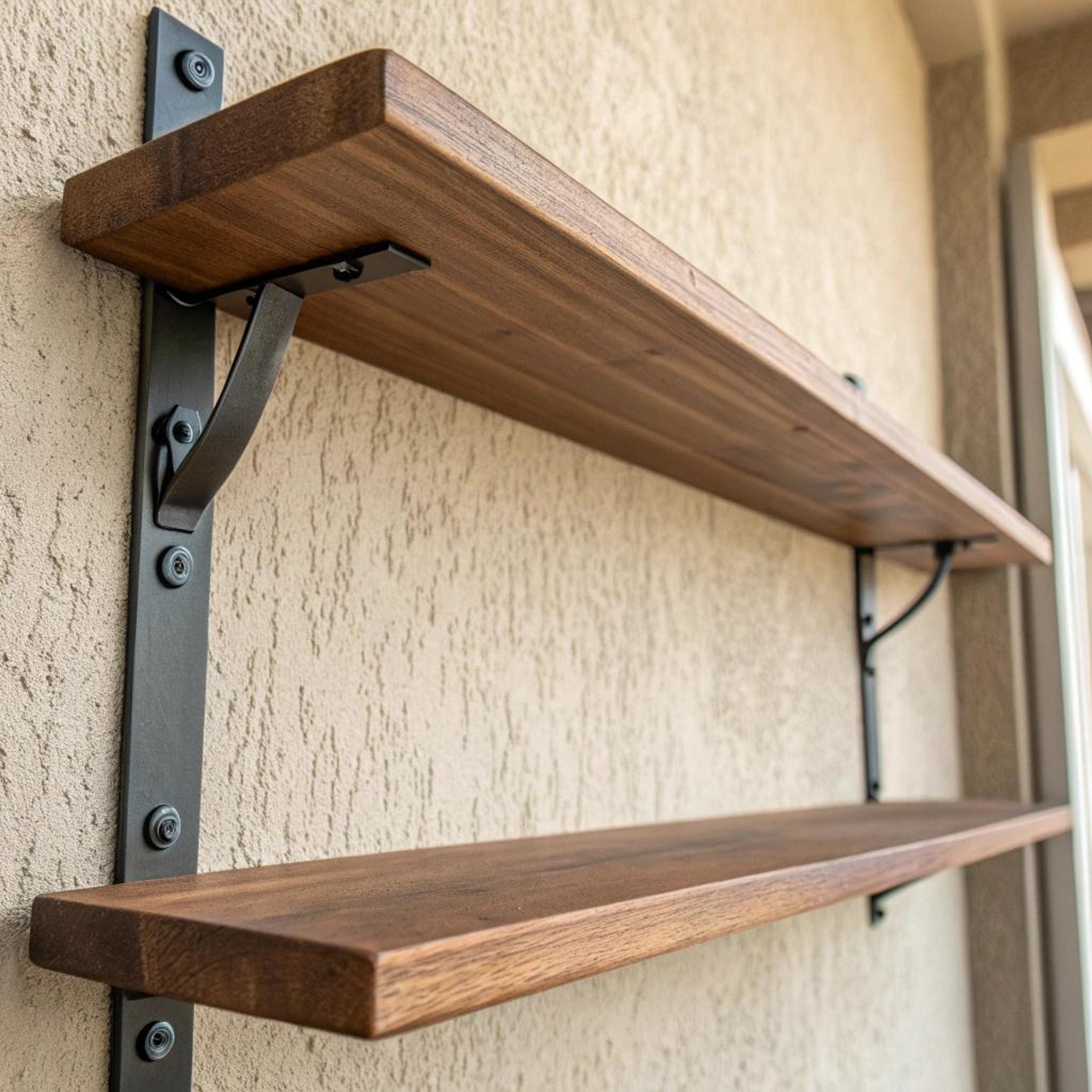 Stoere muur met donkere planken