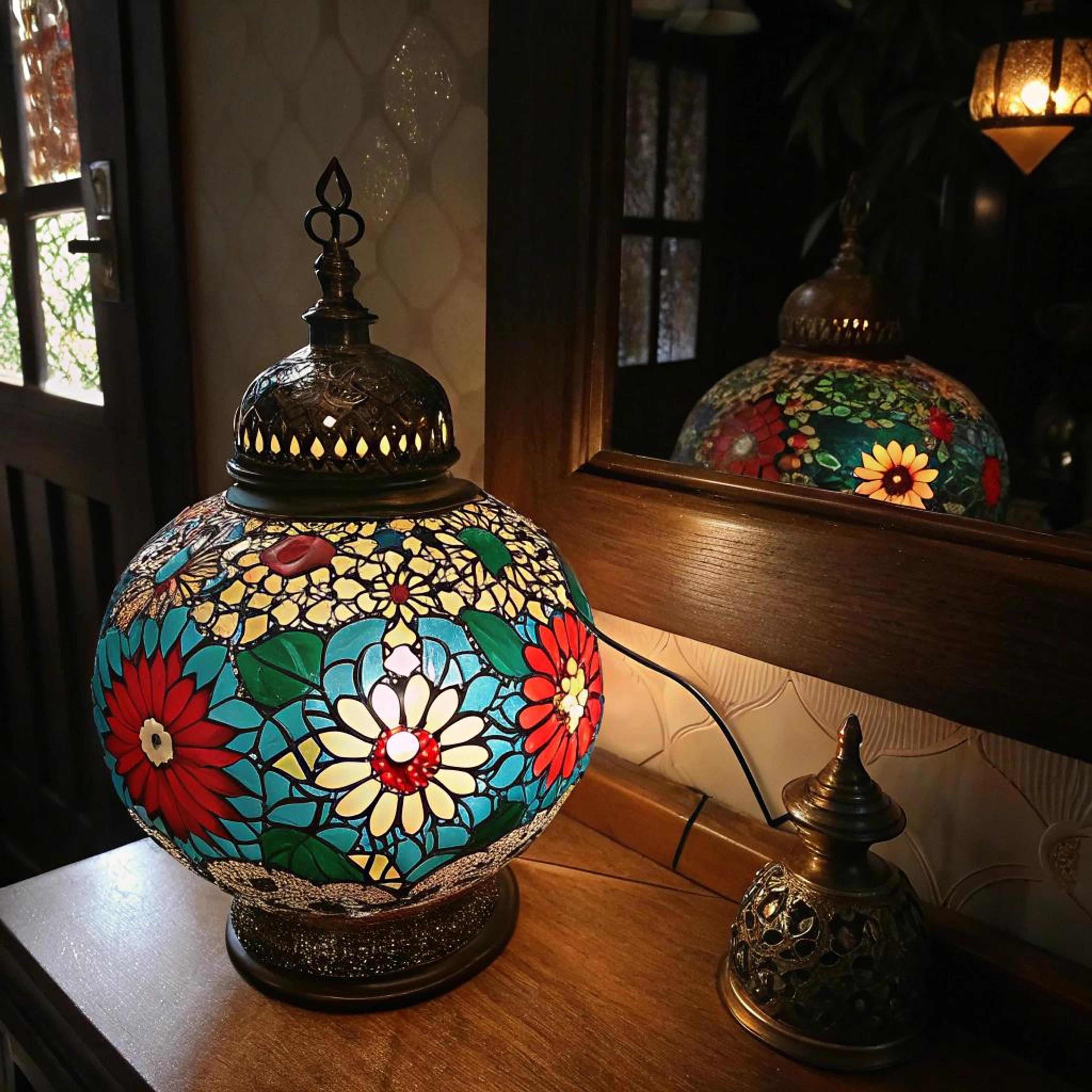 Mozaieklamp als sfeermaker