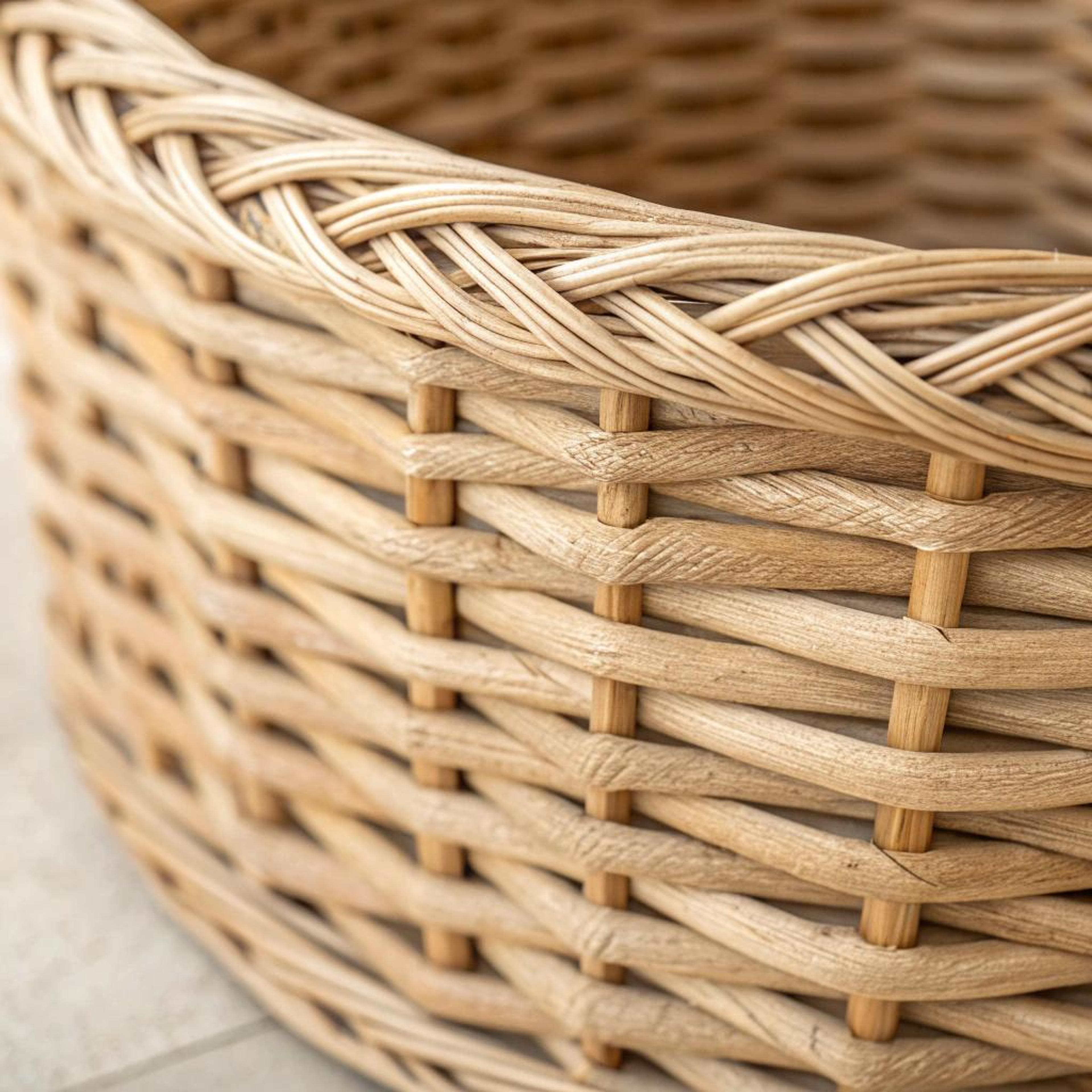 Natuurlijk vlechtwerk met textuur