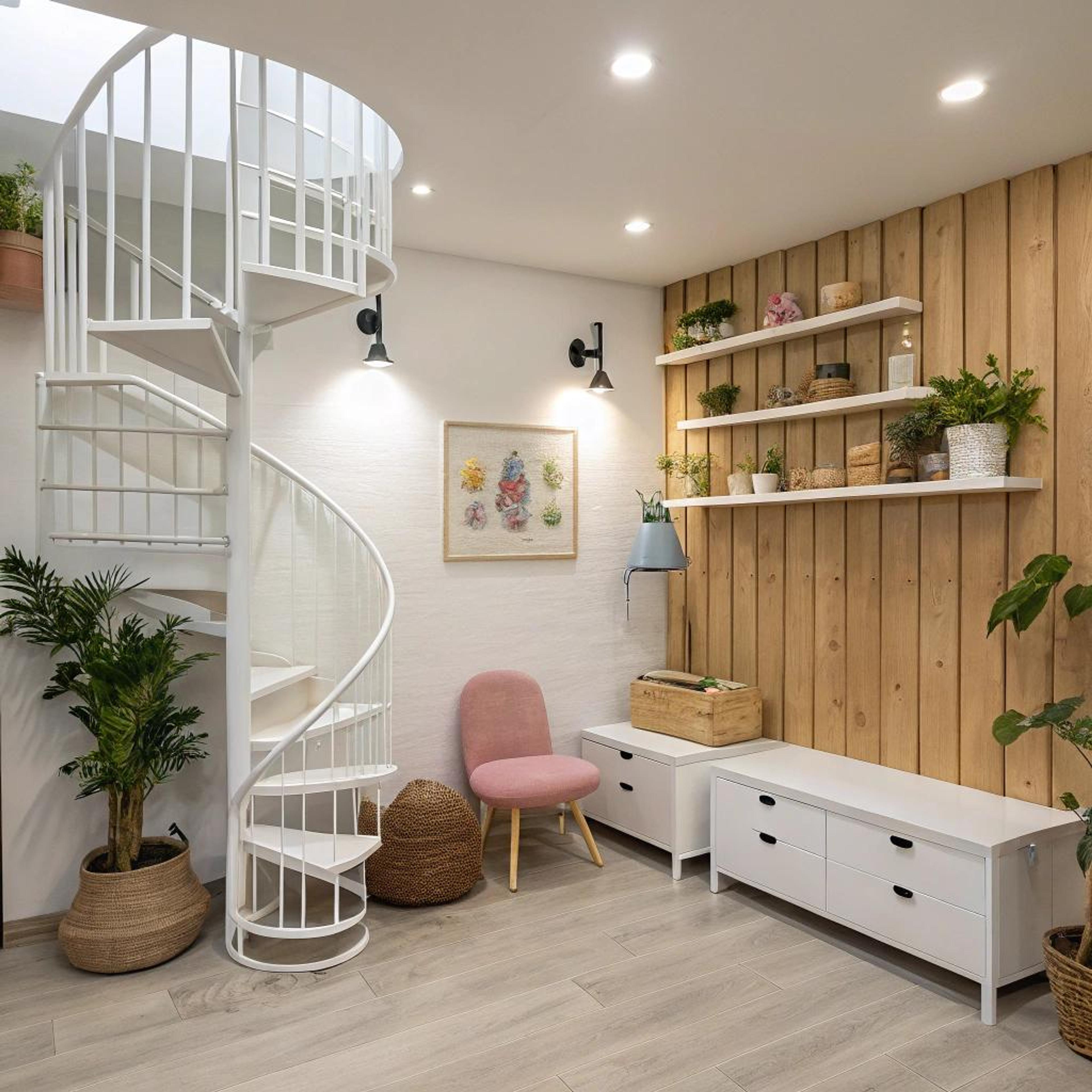 Speelhoek met een trapaccent