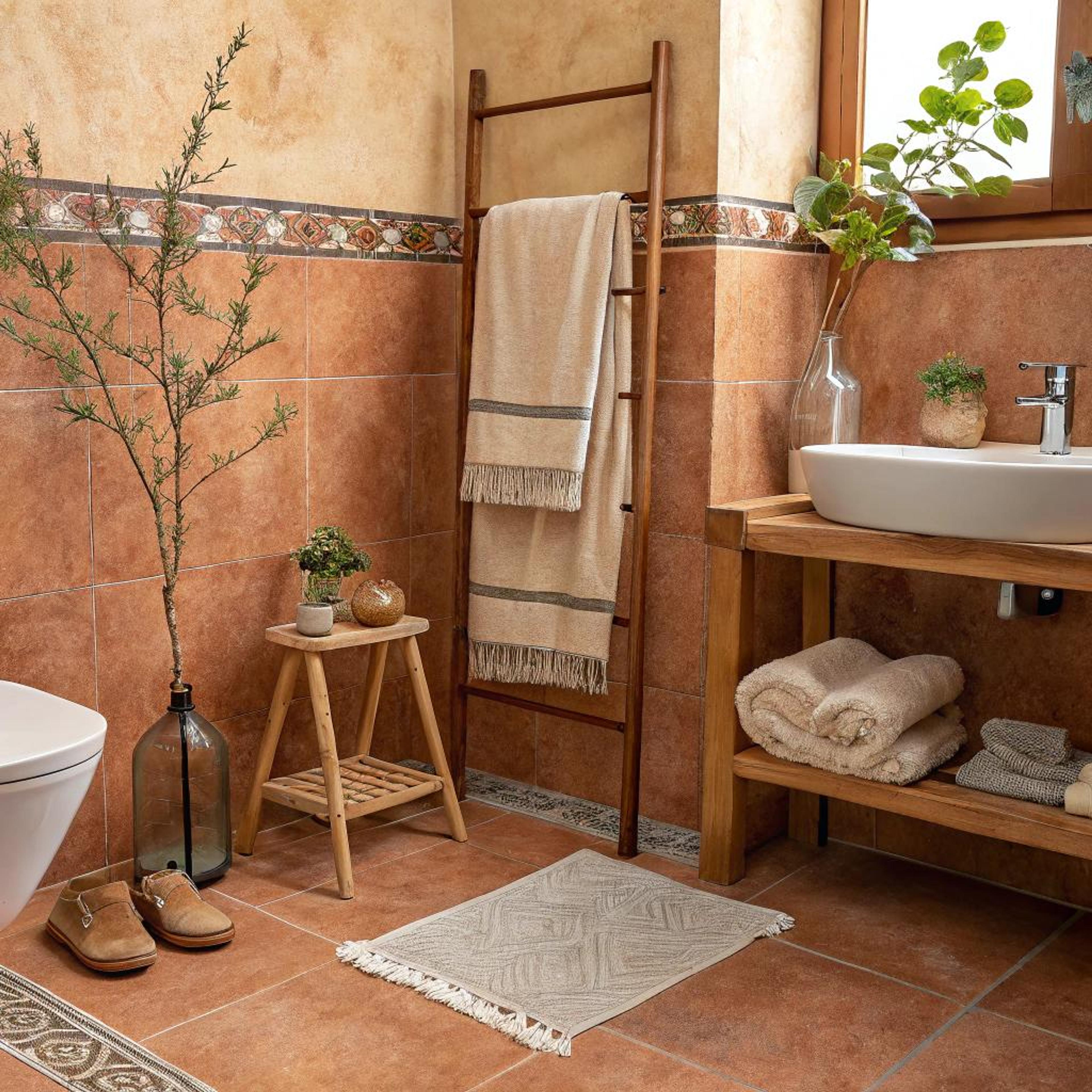 Terracotta tinten bij Tadelakt