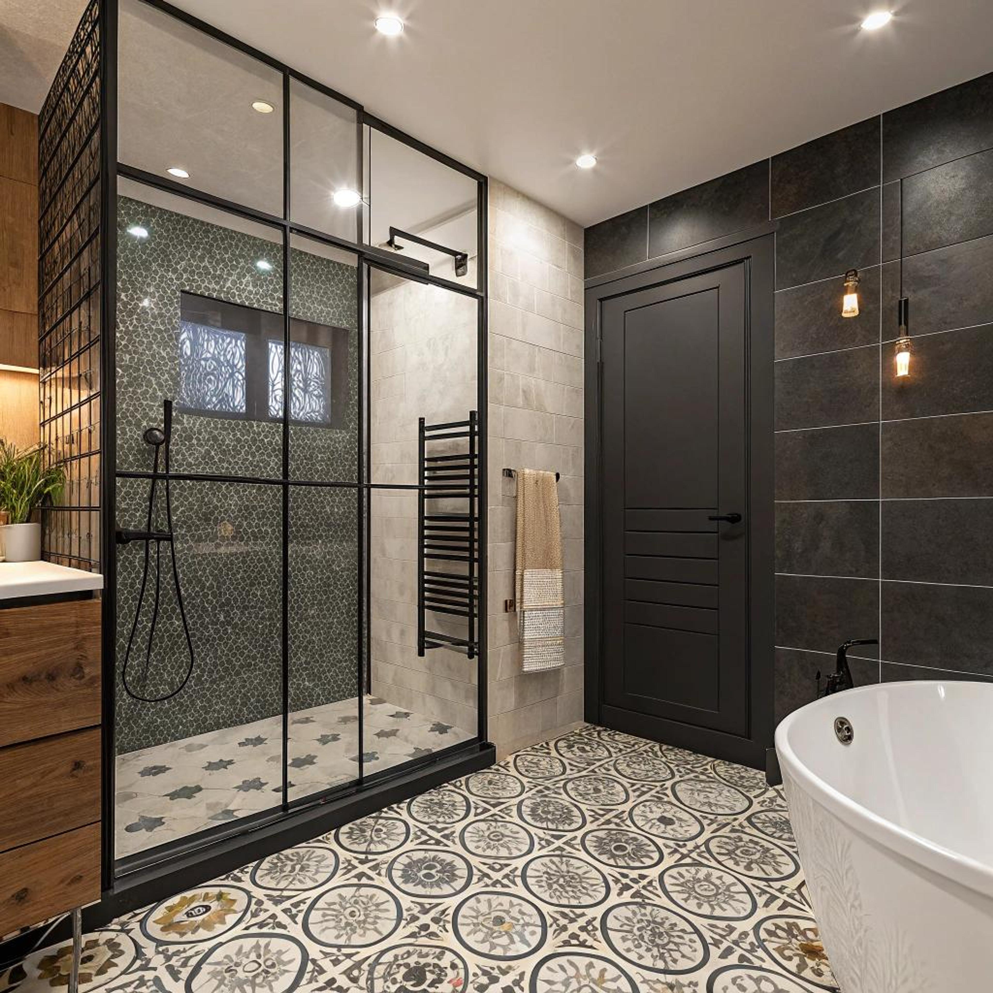 Geometrische tegels als eyecatcher