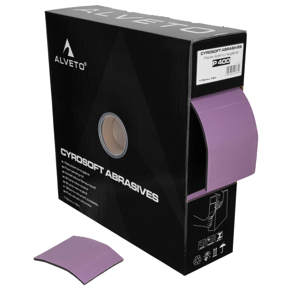 Papier ścierny na gąbce rolka - Cyrosoft