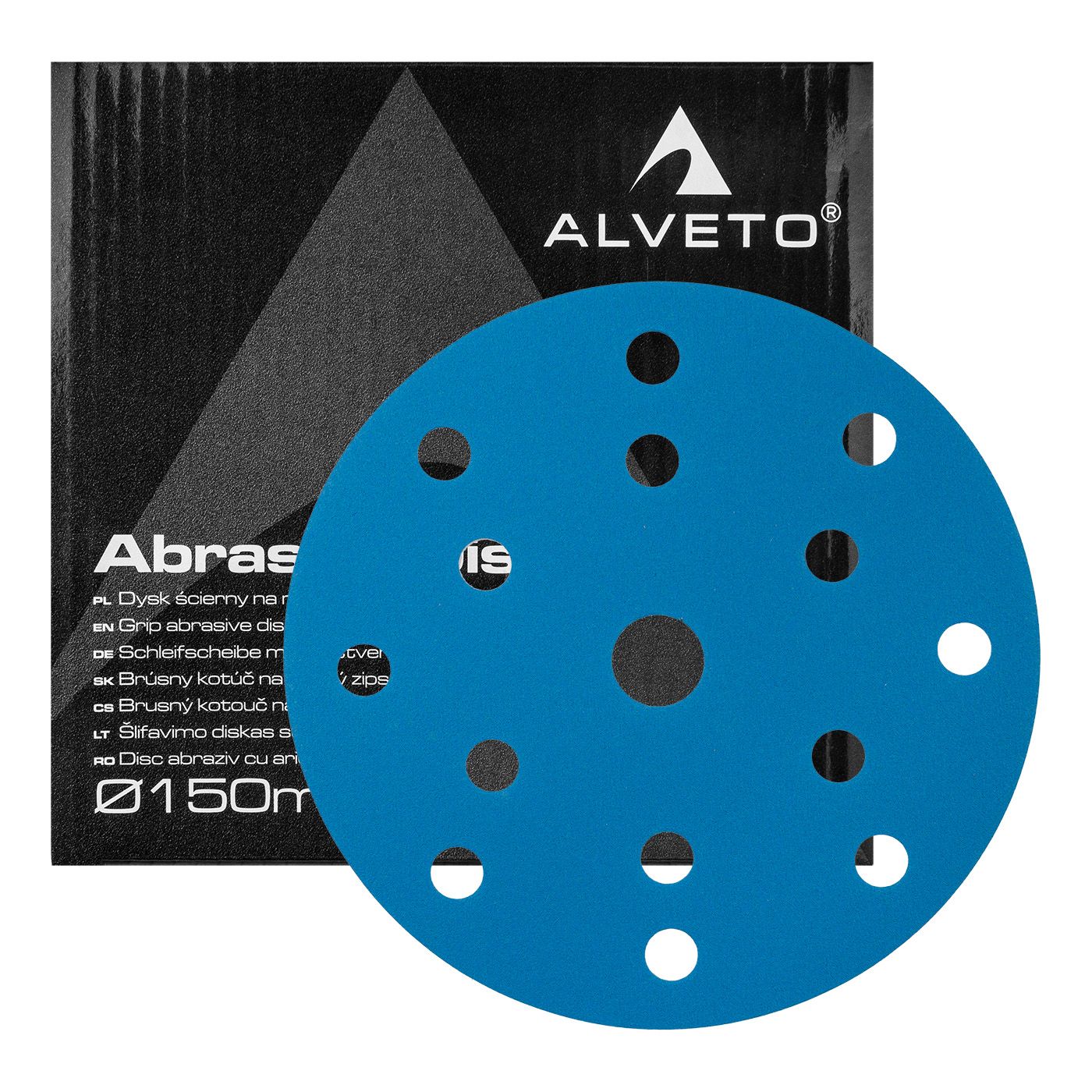 Alveto Orion abrasive disc 150mm 15H with Velcro