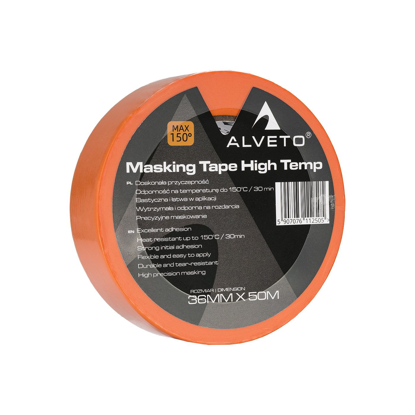 Alveto High-Temperature orange paint tape