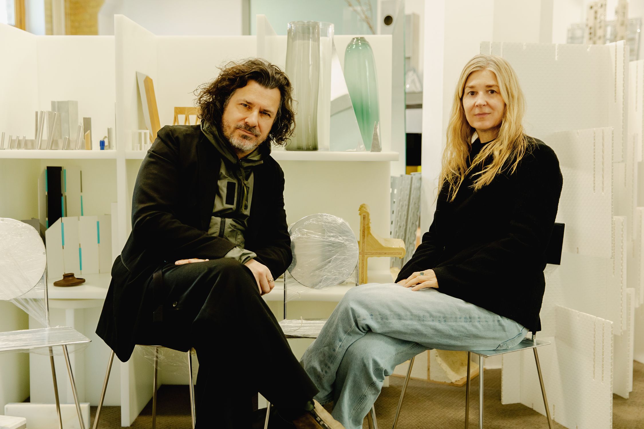 two persons sitting founder of Gonzalez haase