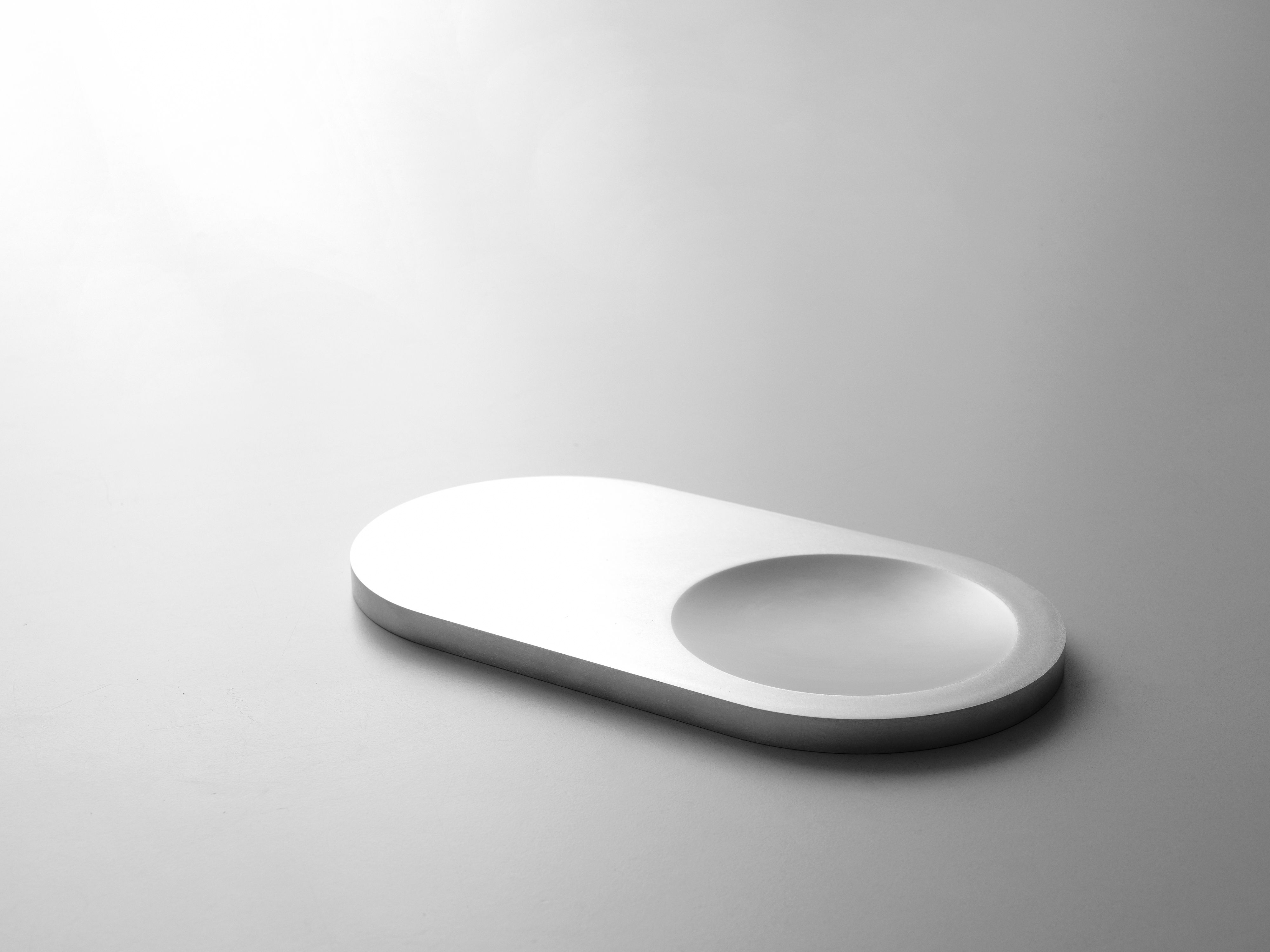 A silver tray