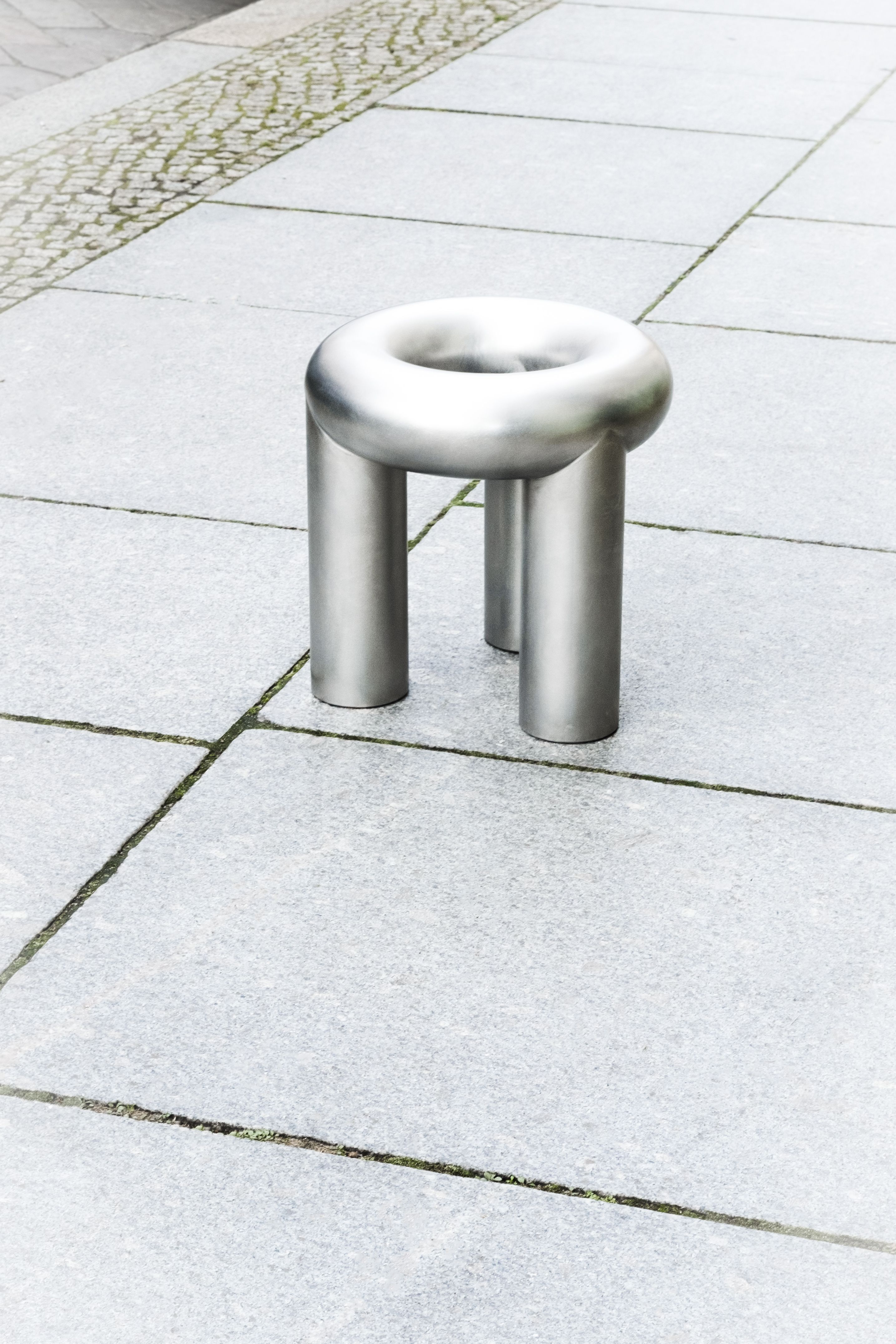 Stool on a street