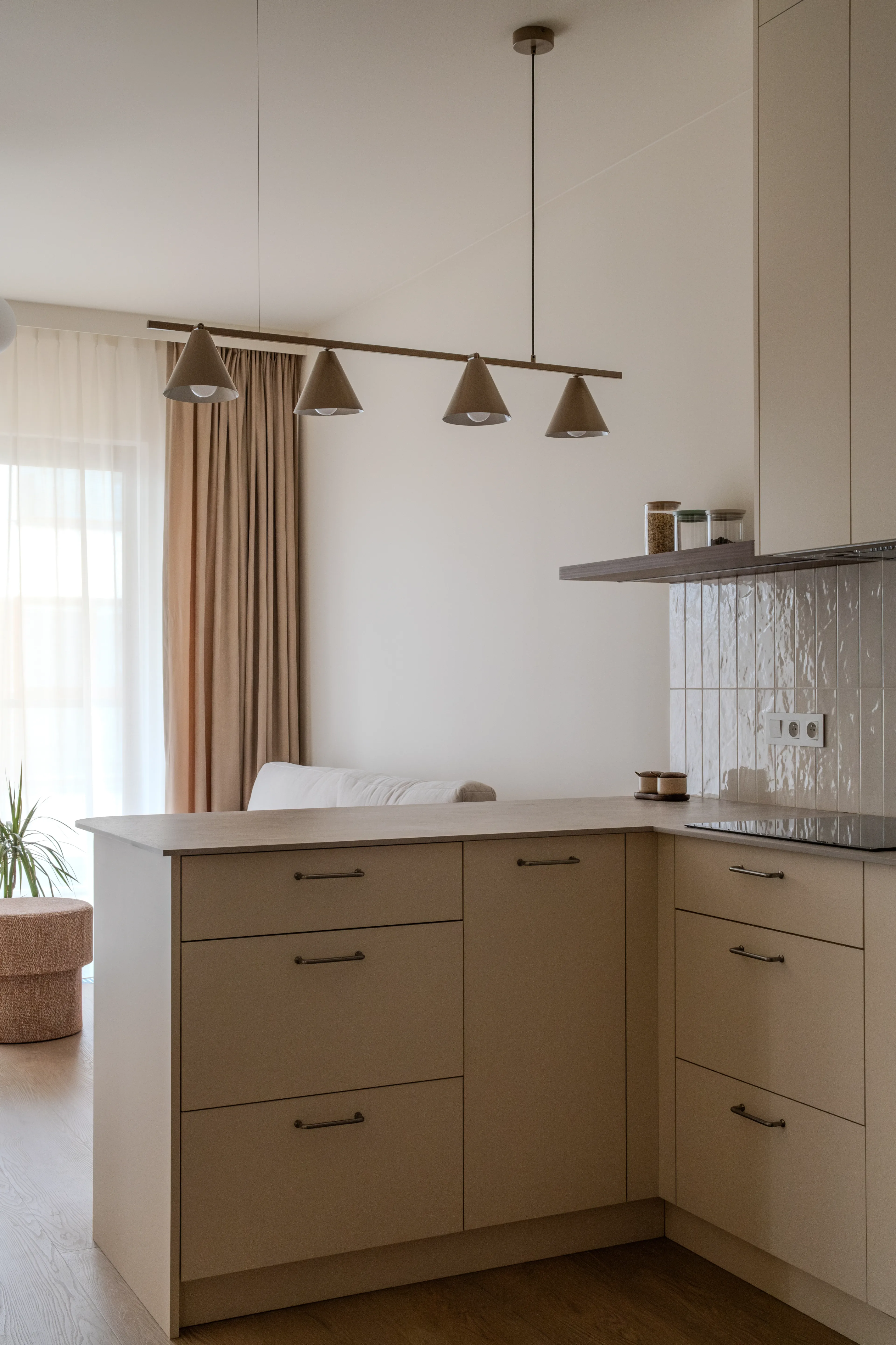 Projekt i wykończenie mieszkania 65m2 Mokotów
