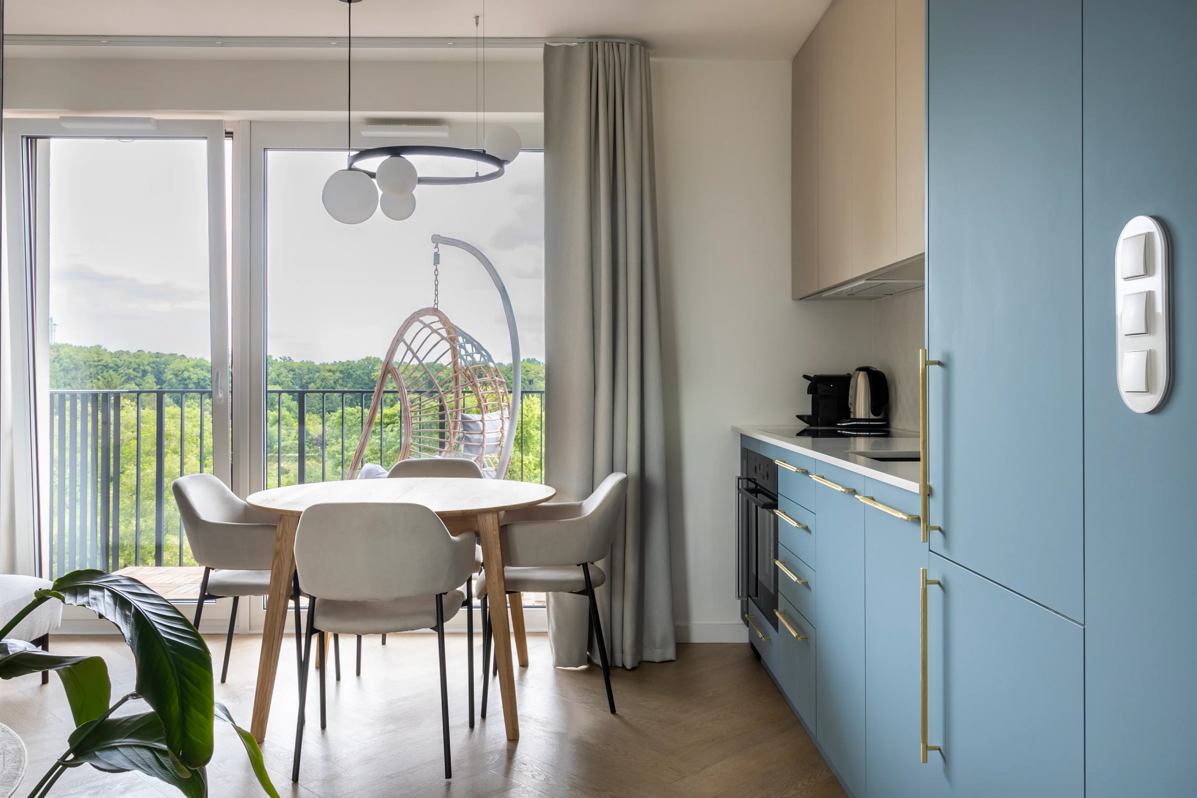 Projekt i wykończenie mieszkania 55 m² Tarchomin