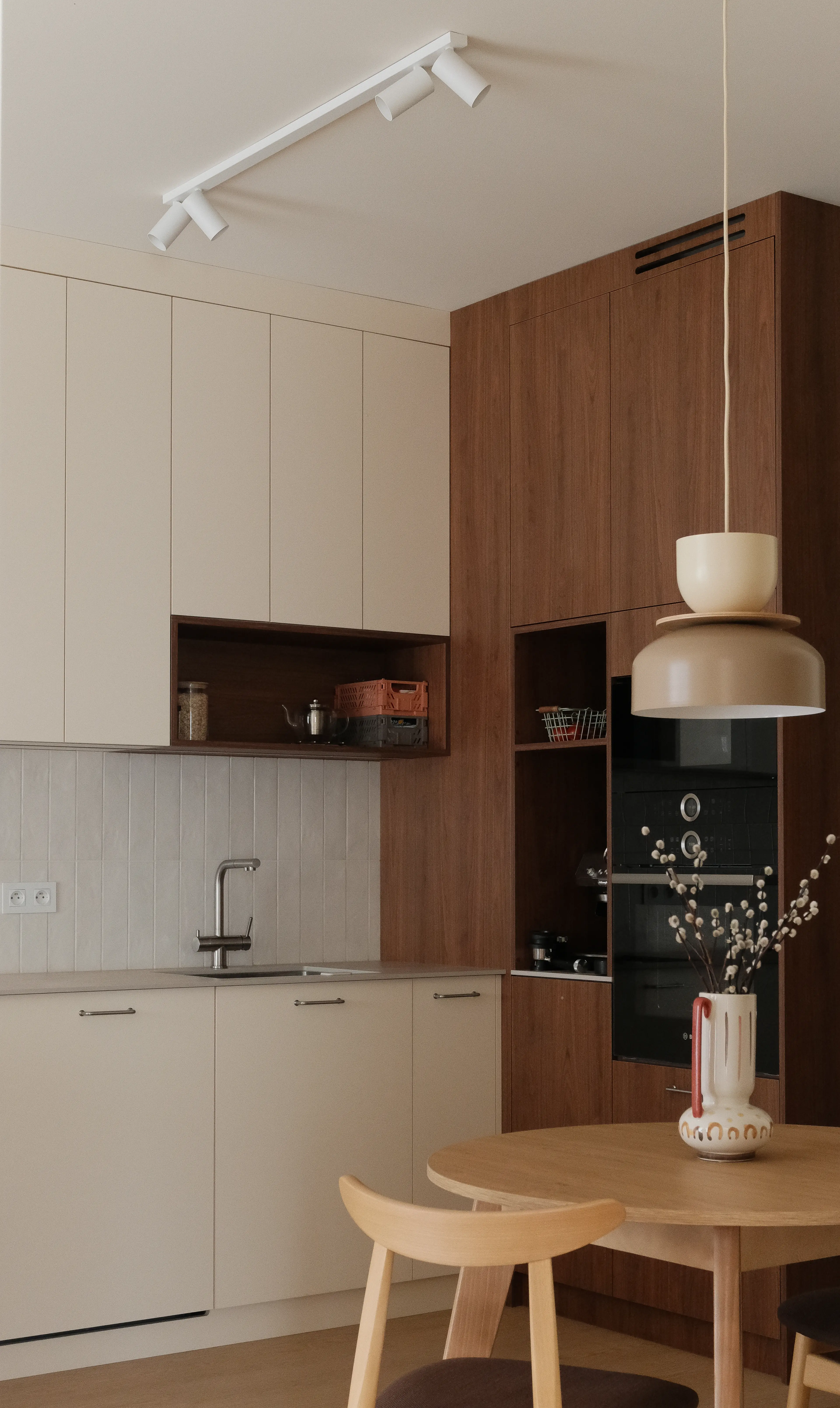 Projekt i wykończenie mieszkania 65m2 Mokotów