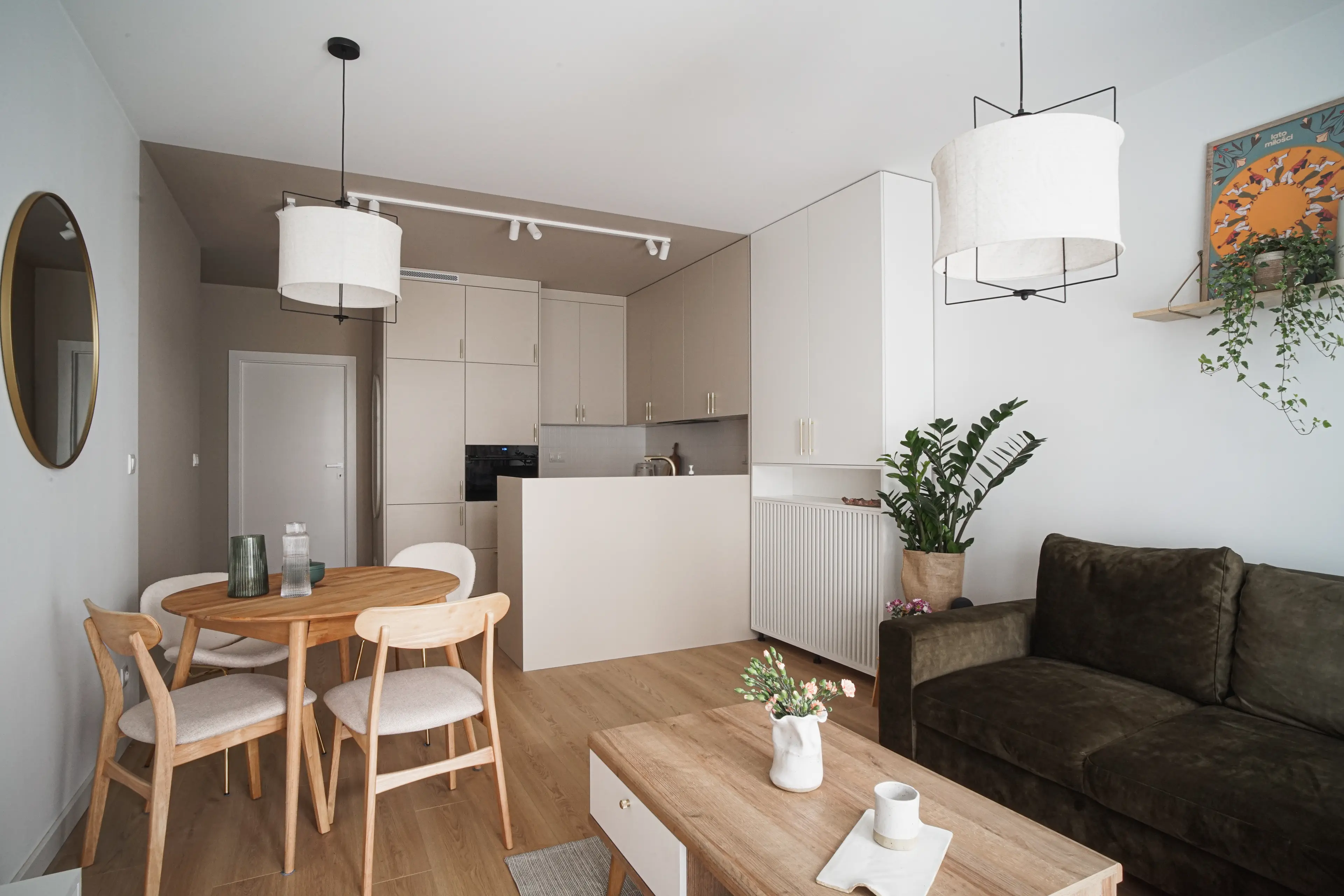 Projekt i wykończenie mieszkania 50 m² Wola, Warszawa