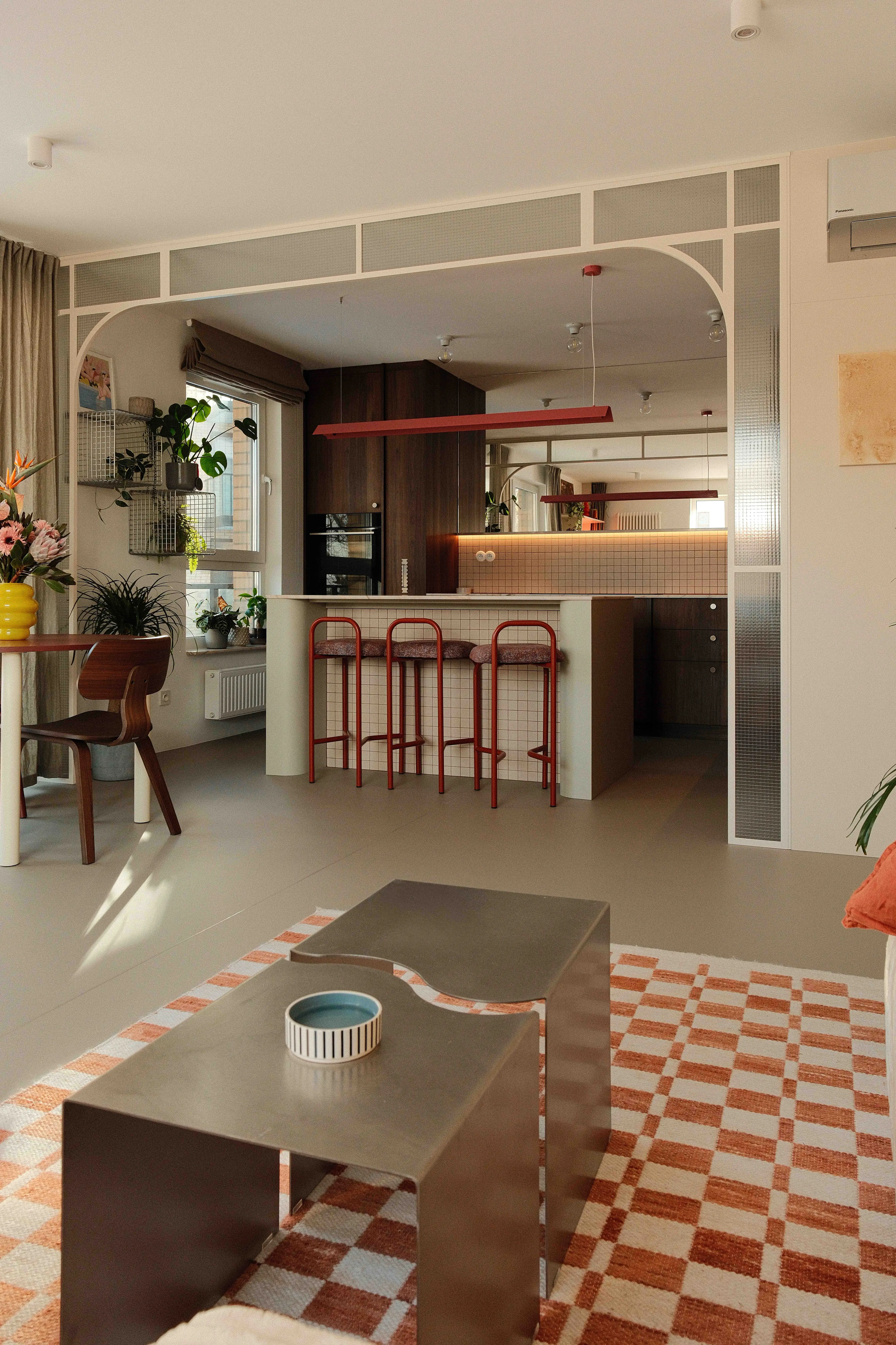 Projekt i wykończenie mieszkania 77m2 Siekierki, Warszawa