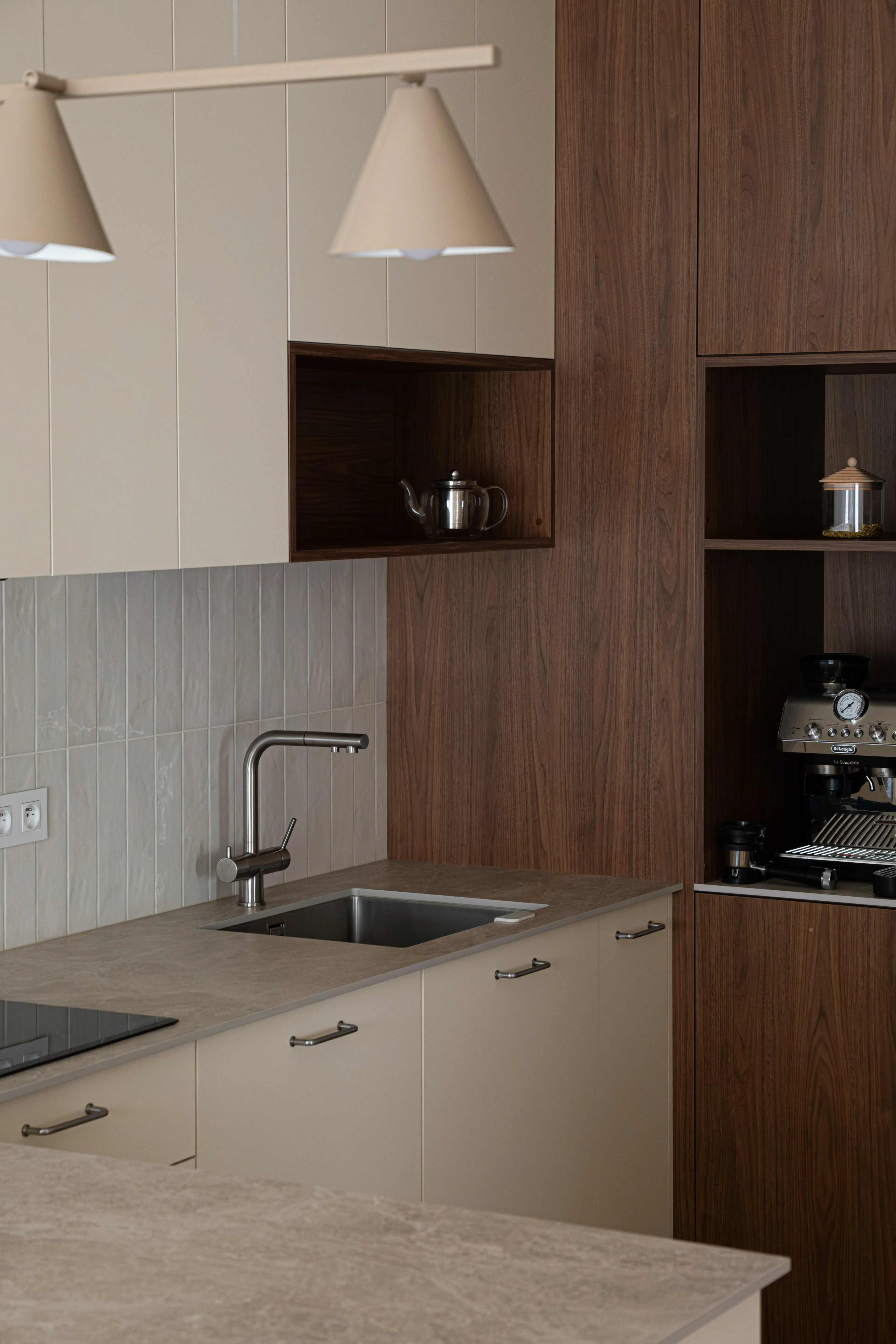 Projekt i wykończenie mieszkania 65m2 Mokotów