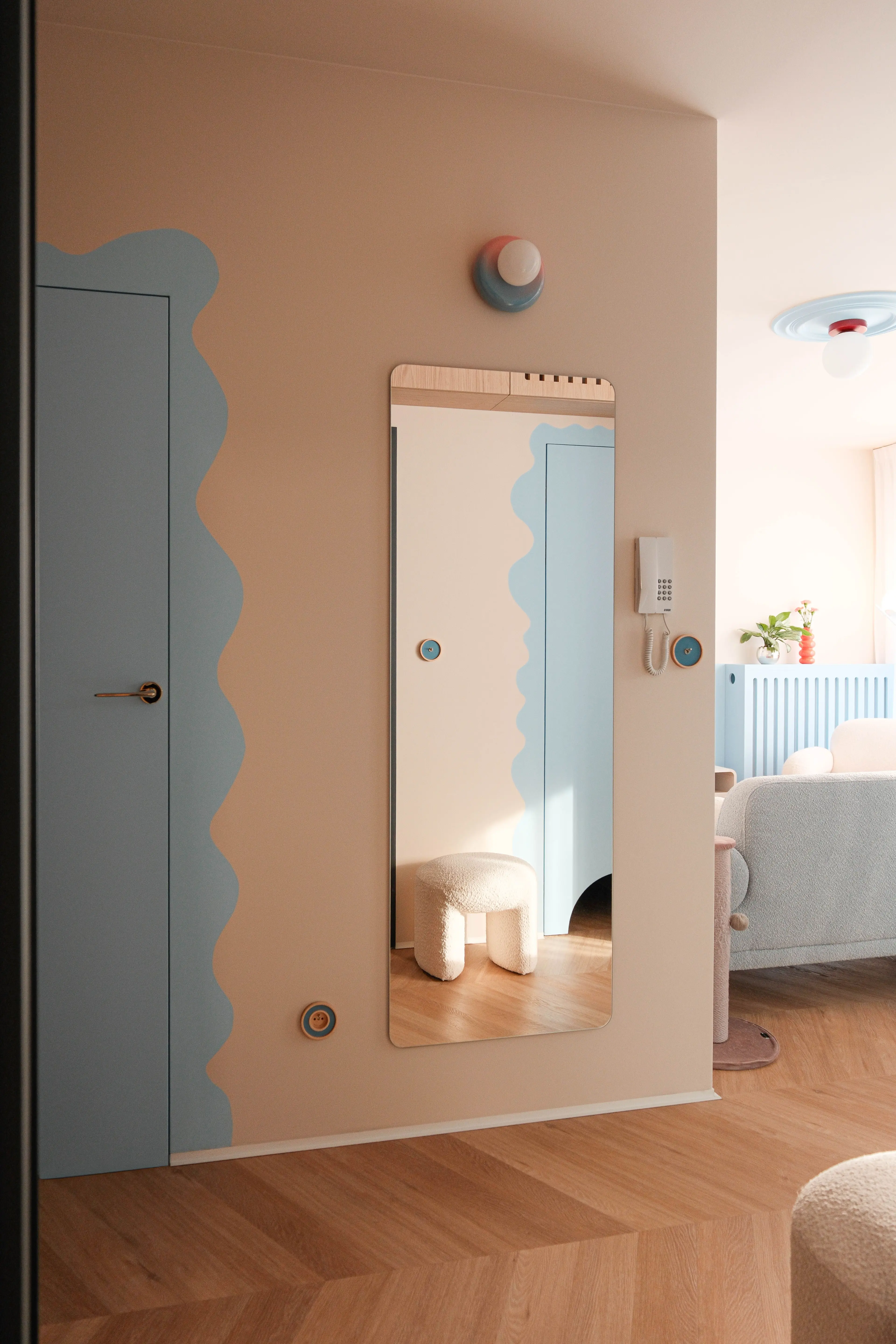 projekt i wykończenie mieszkania 68m2 Praga Południe
