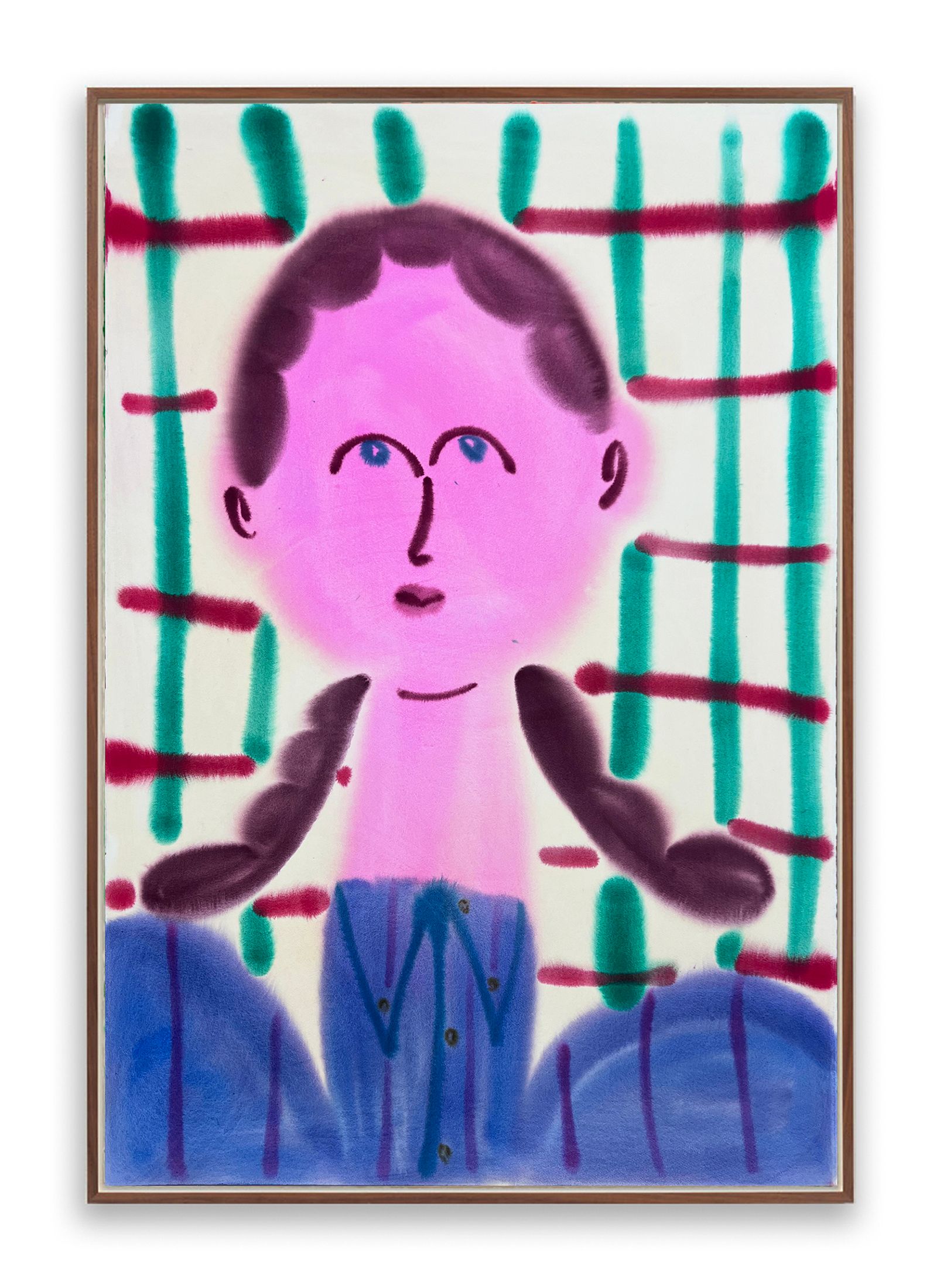Untitled (Plaid with Head) — Grace Weaver