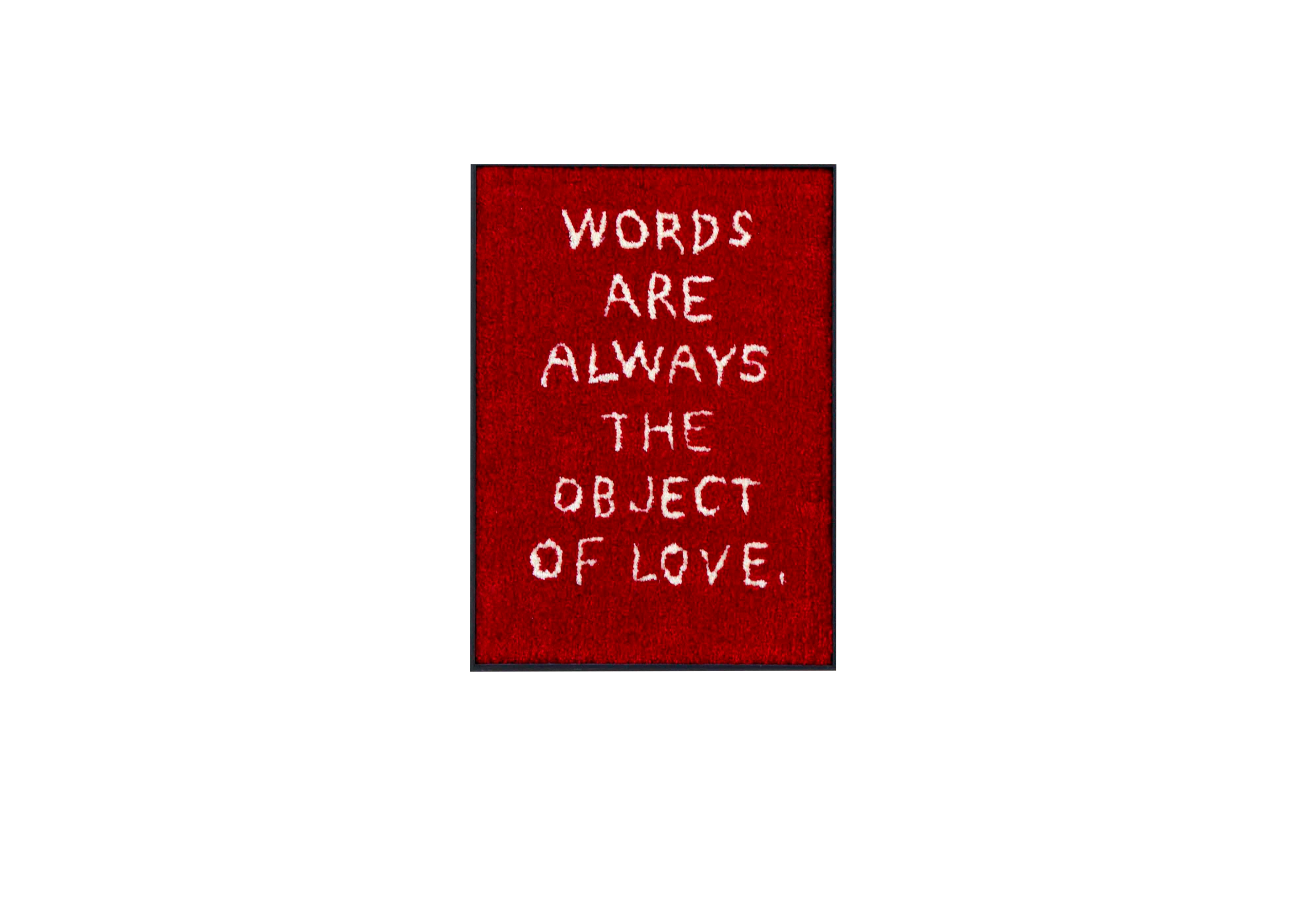 Words are always the object of love — Numero Cromatico