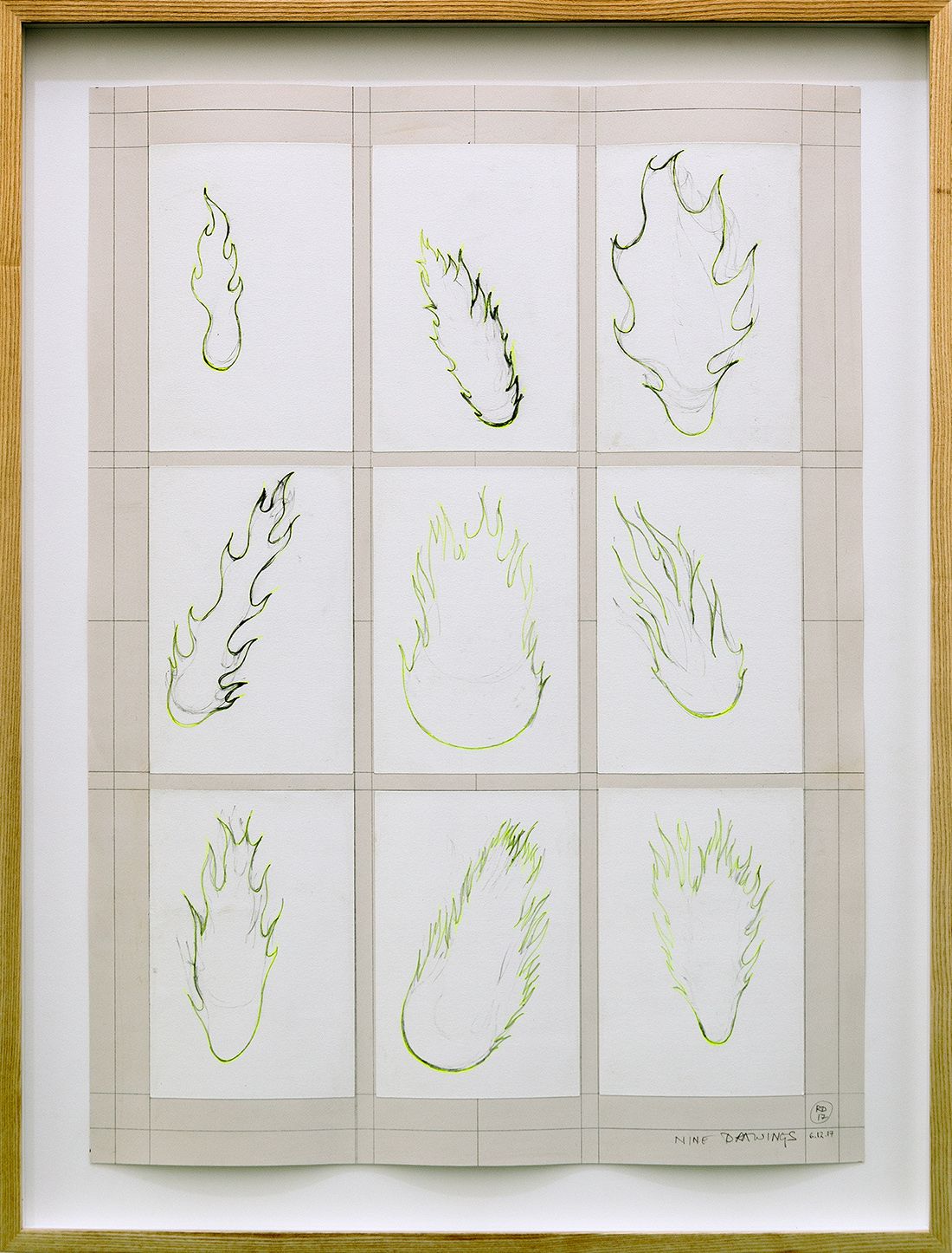 Nine drawings — Richard Deacon