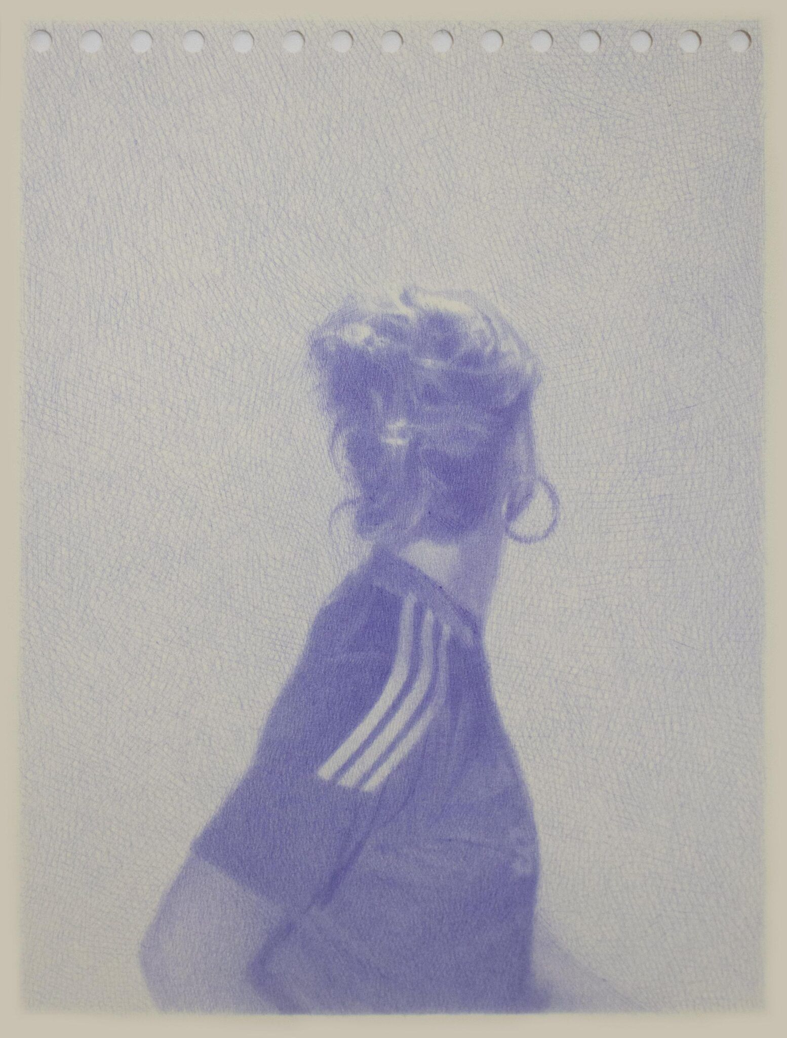 Portrait of Llana in an Adidas T-shirt, Blue Rave — Robin Wen