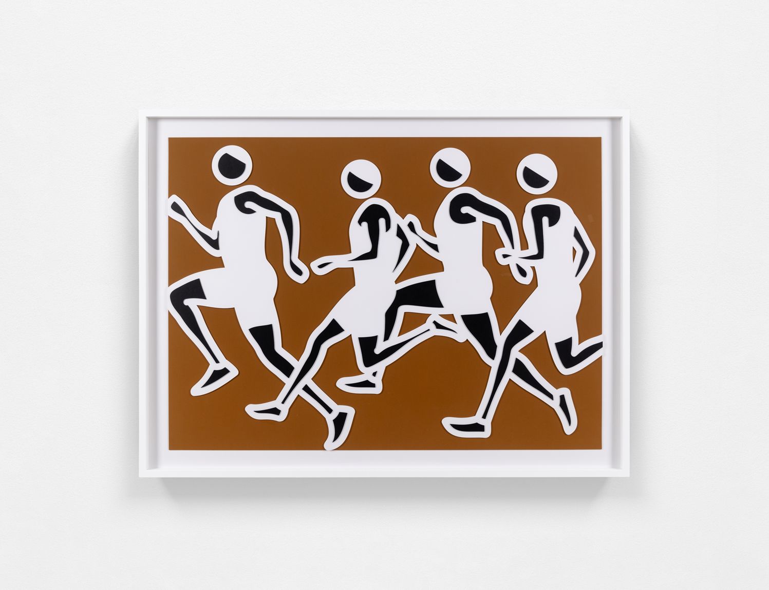 "Nethaneel, Daniel, Kesi, Sam." aus "Sprinters, Paris 2024." — Julian Opie