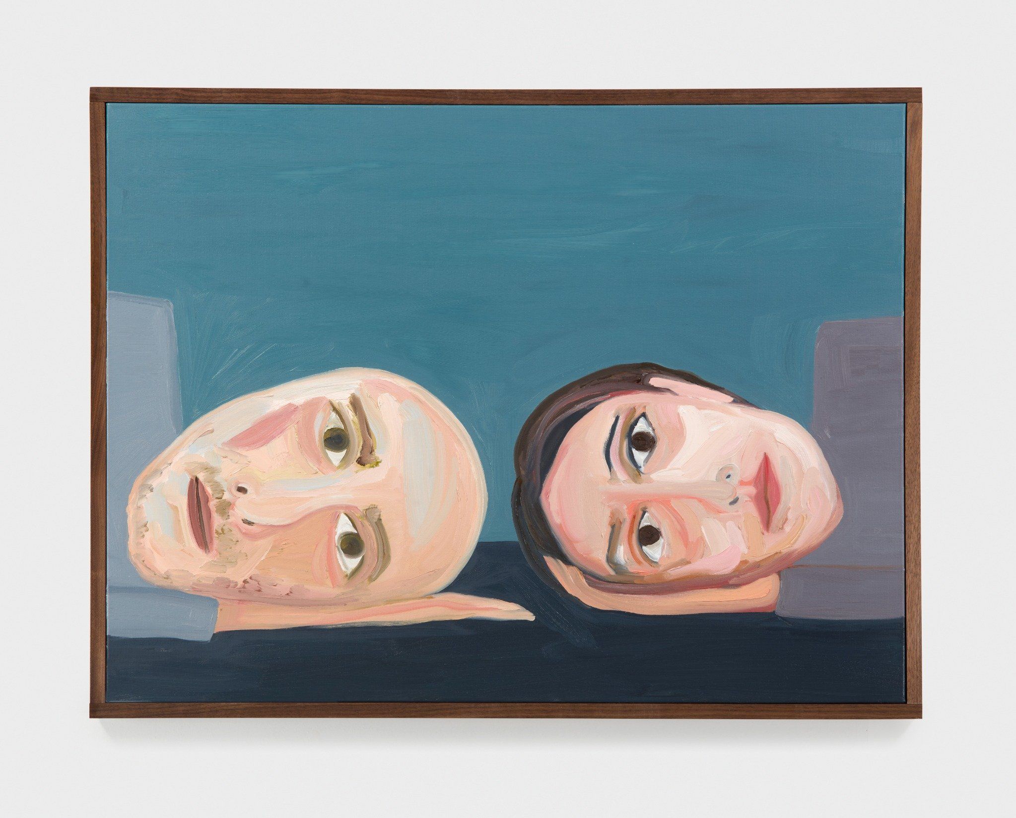 Phoebe and Hadi Resting on Blue Black — Phoebe Derlee