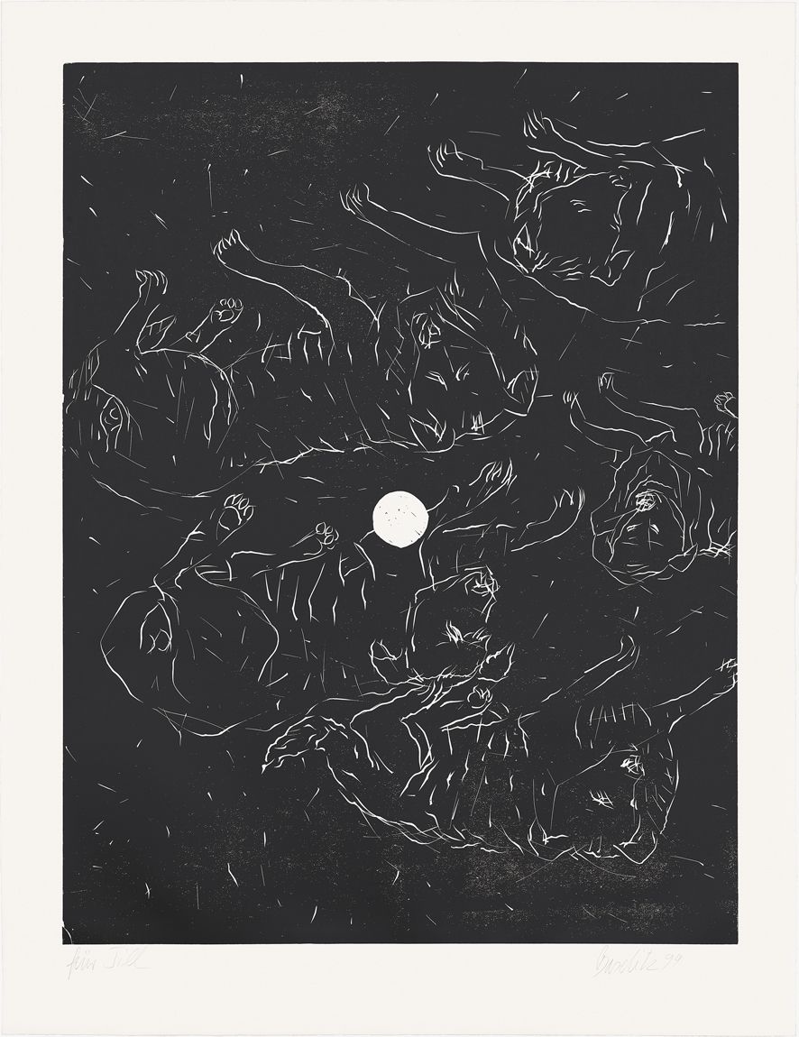 "Fünf Hunde" — Georg Baselitz